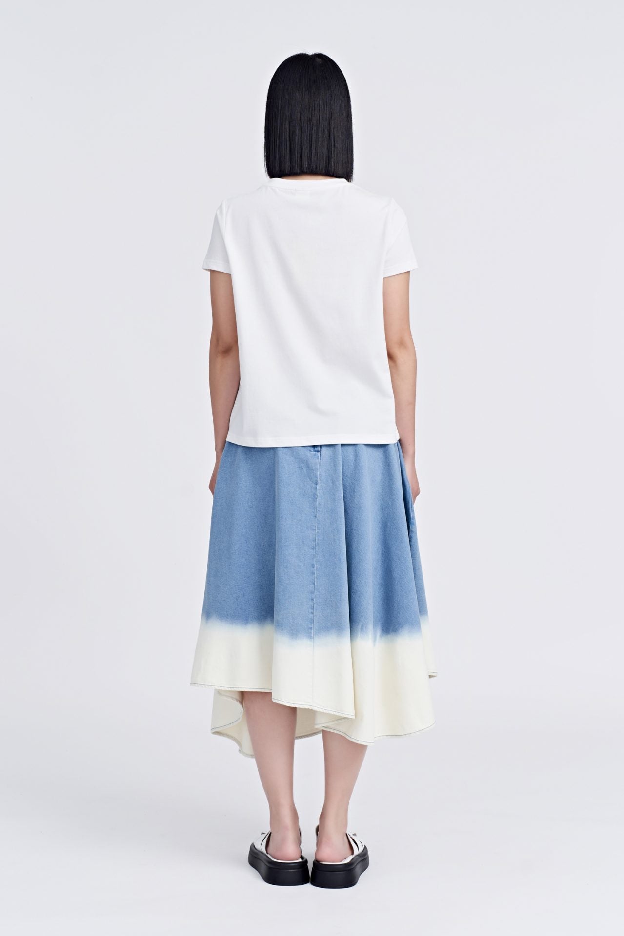 Shoulder Button Tee - Cream