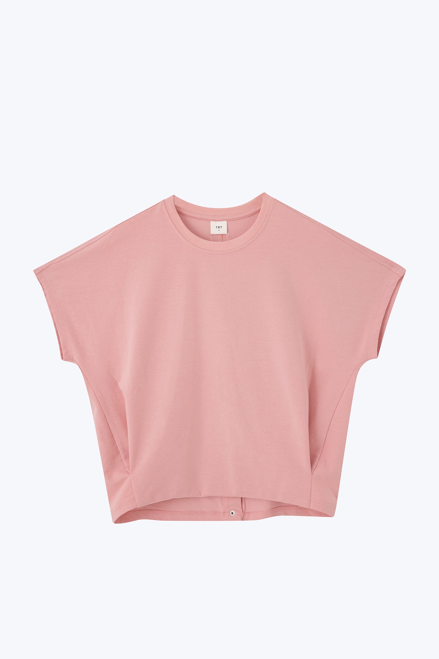 Snap Button Tee - Blush