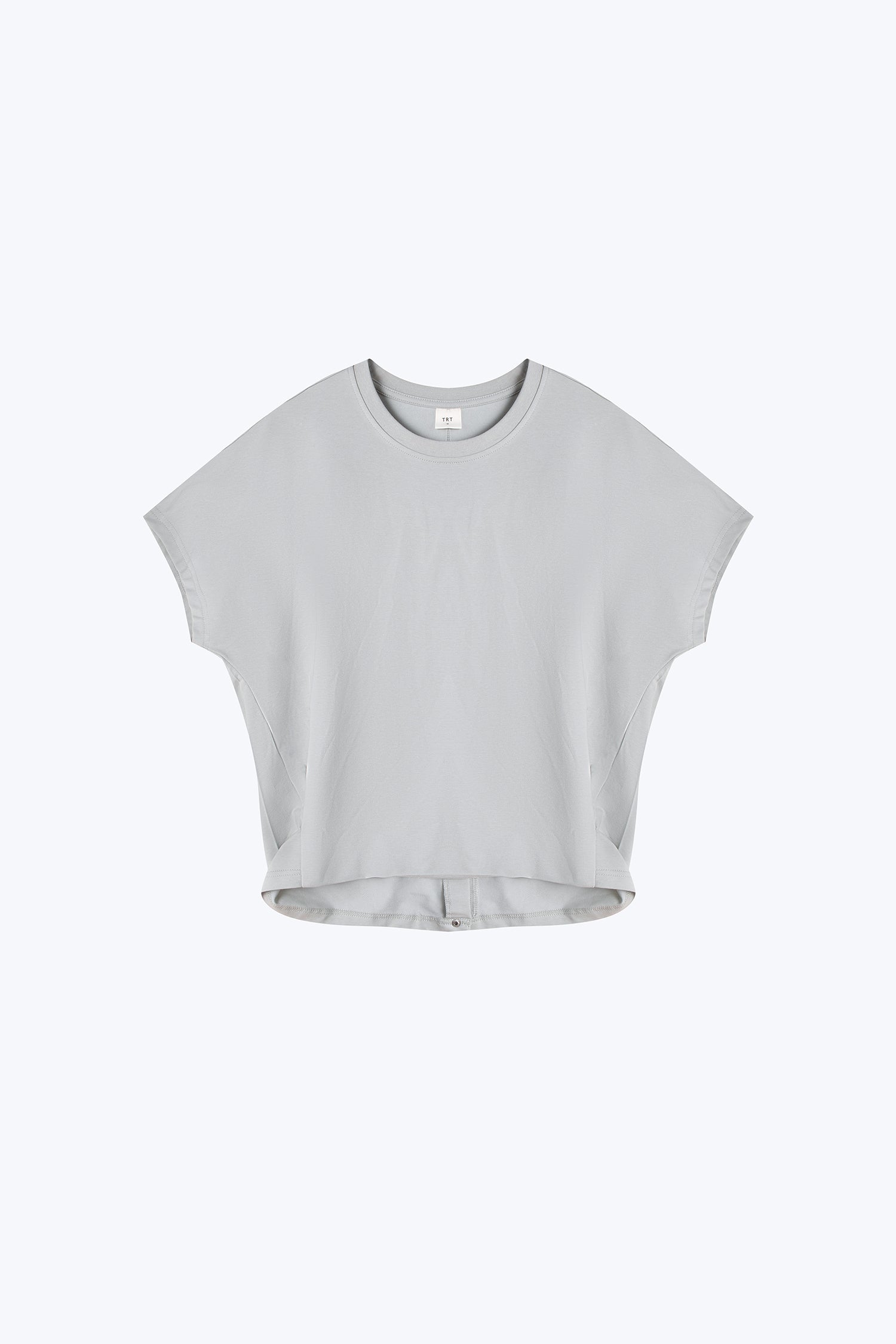 Snap Button Tee - Stone