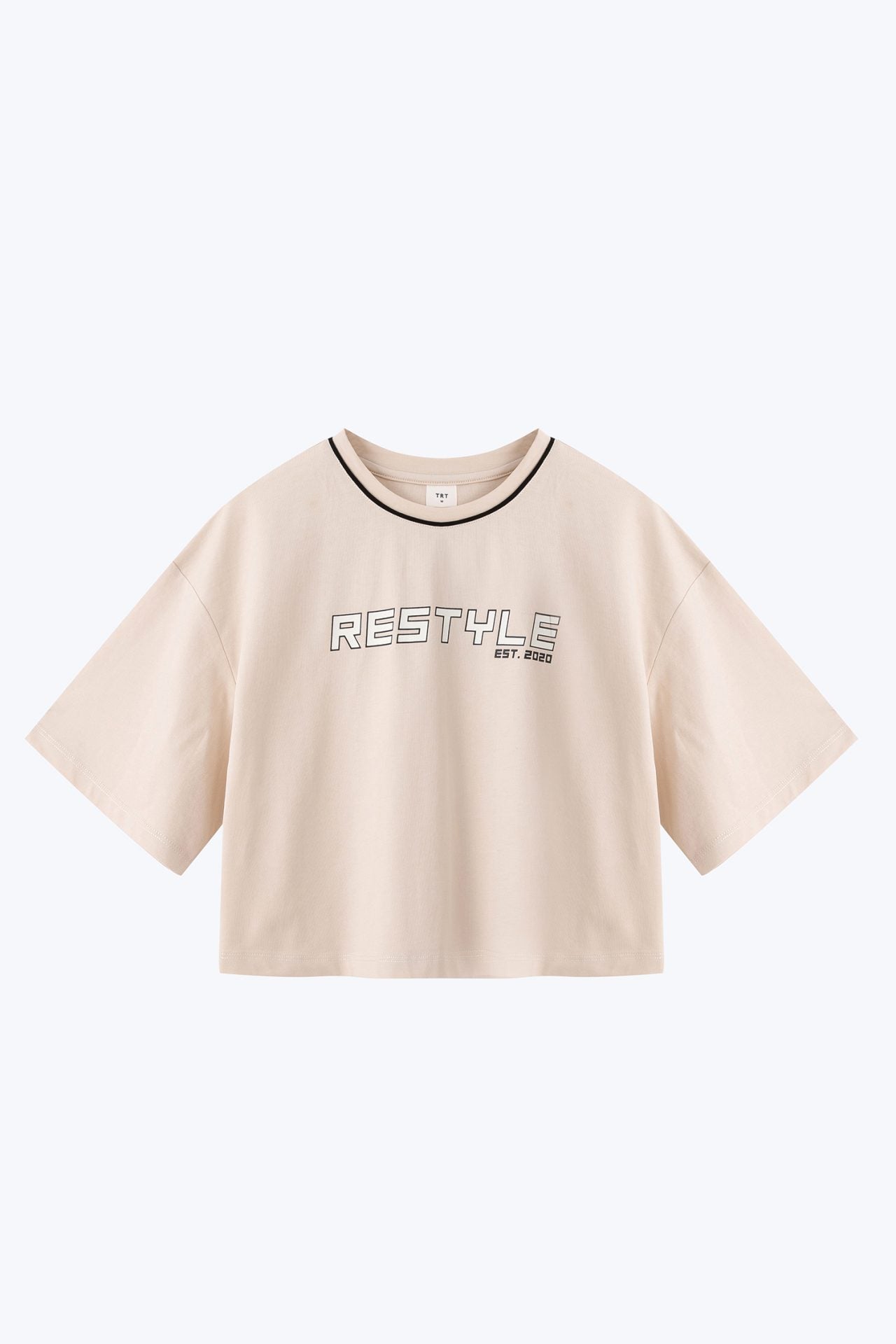 Cropped Restyle Tee - Sand