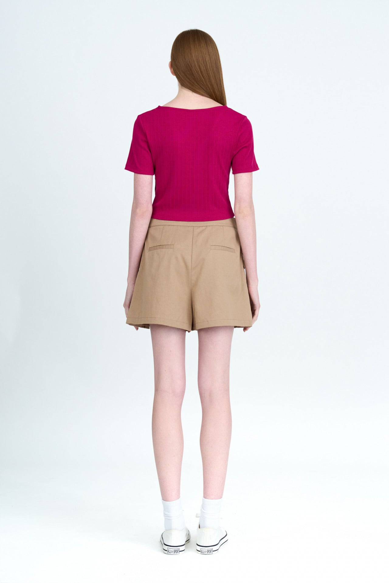 Front Ruche Tee - Plum