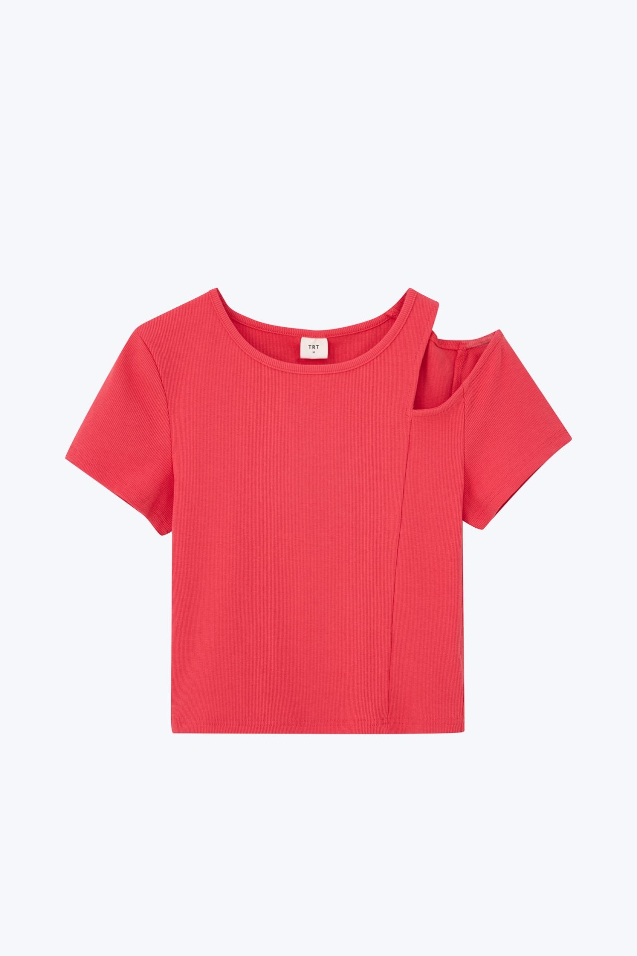 Shoulder Cut-Out Tee - Rose