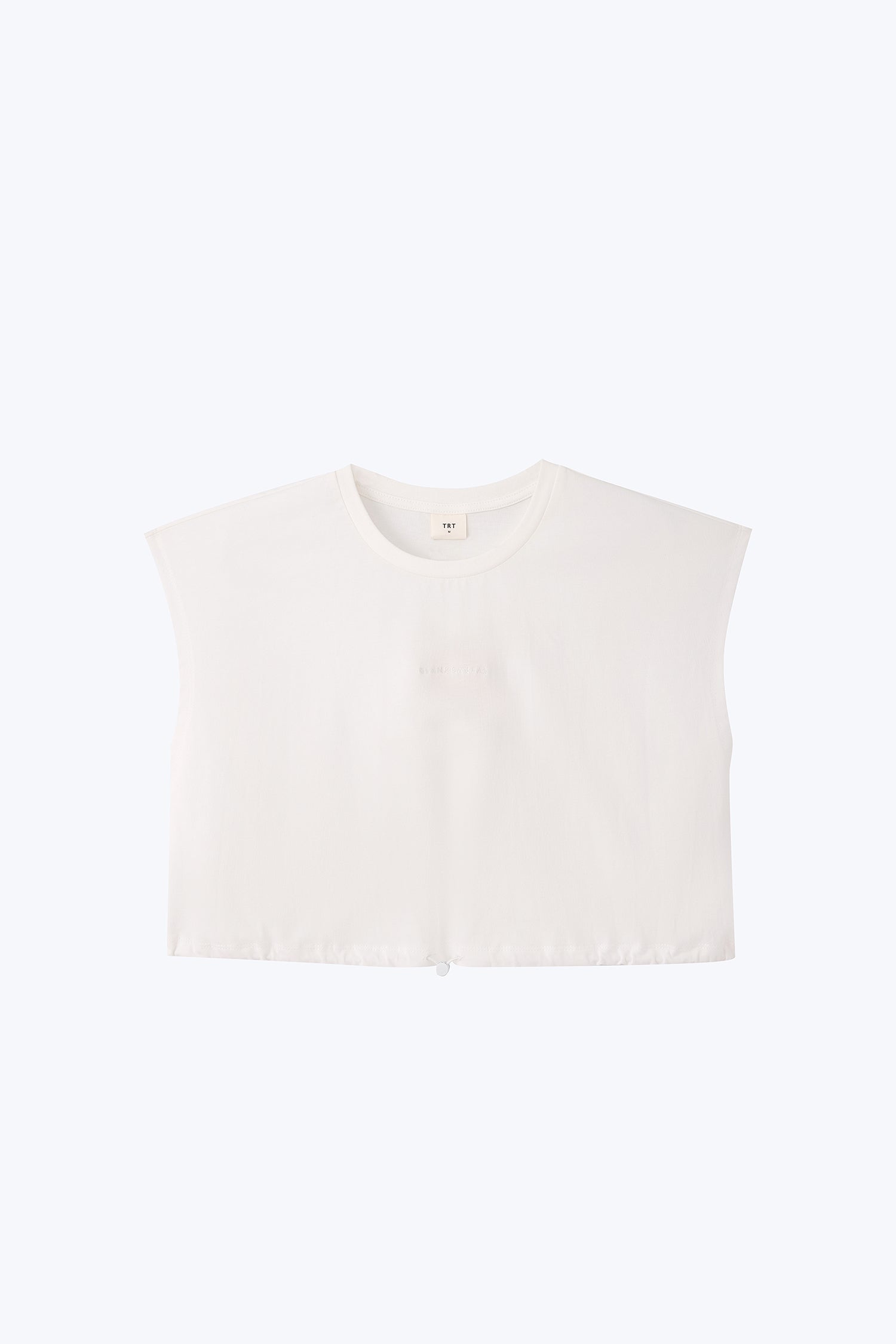 Drawcord Tee - Cream