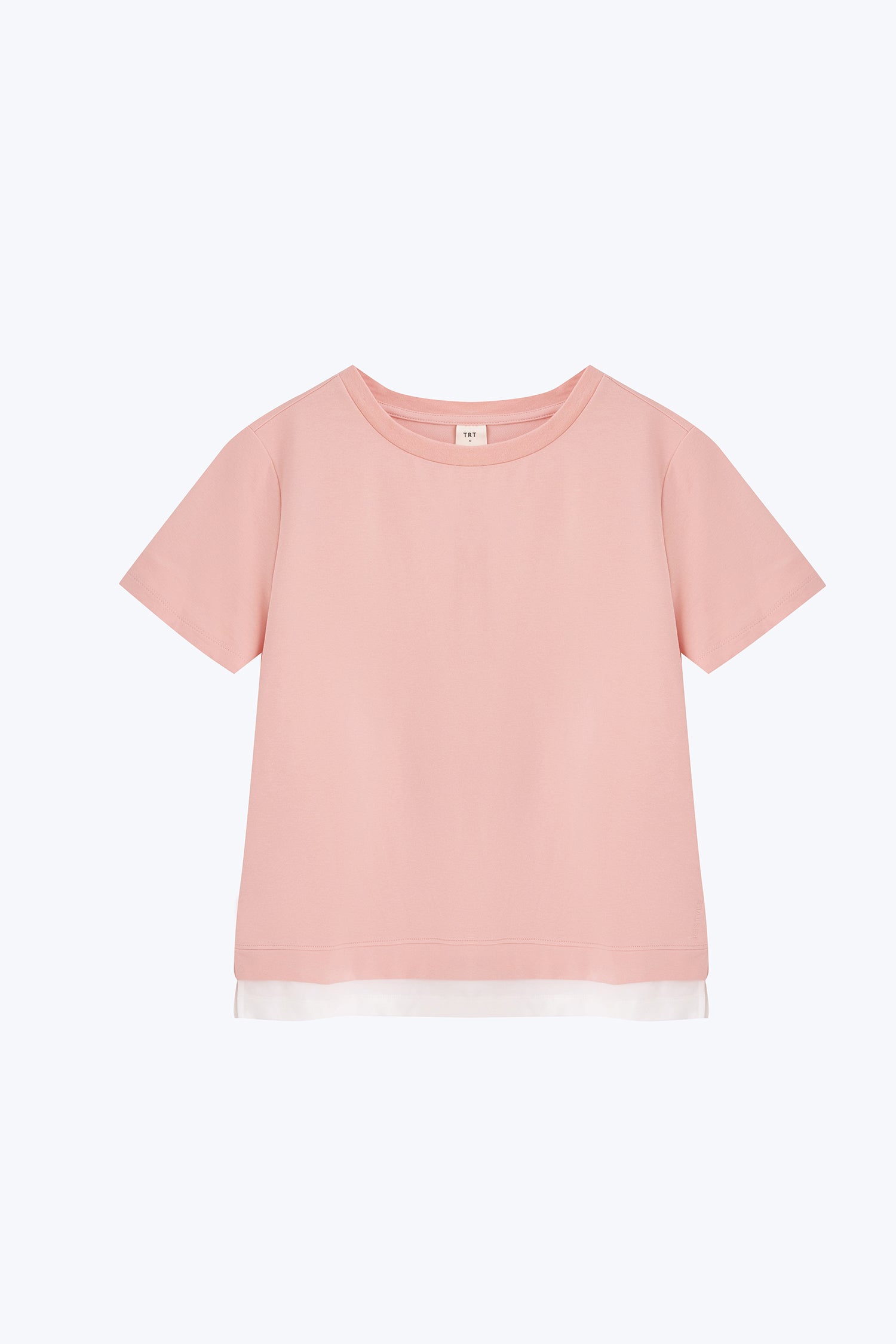 Double Hem Tee - Blush