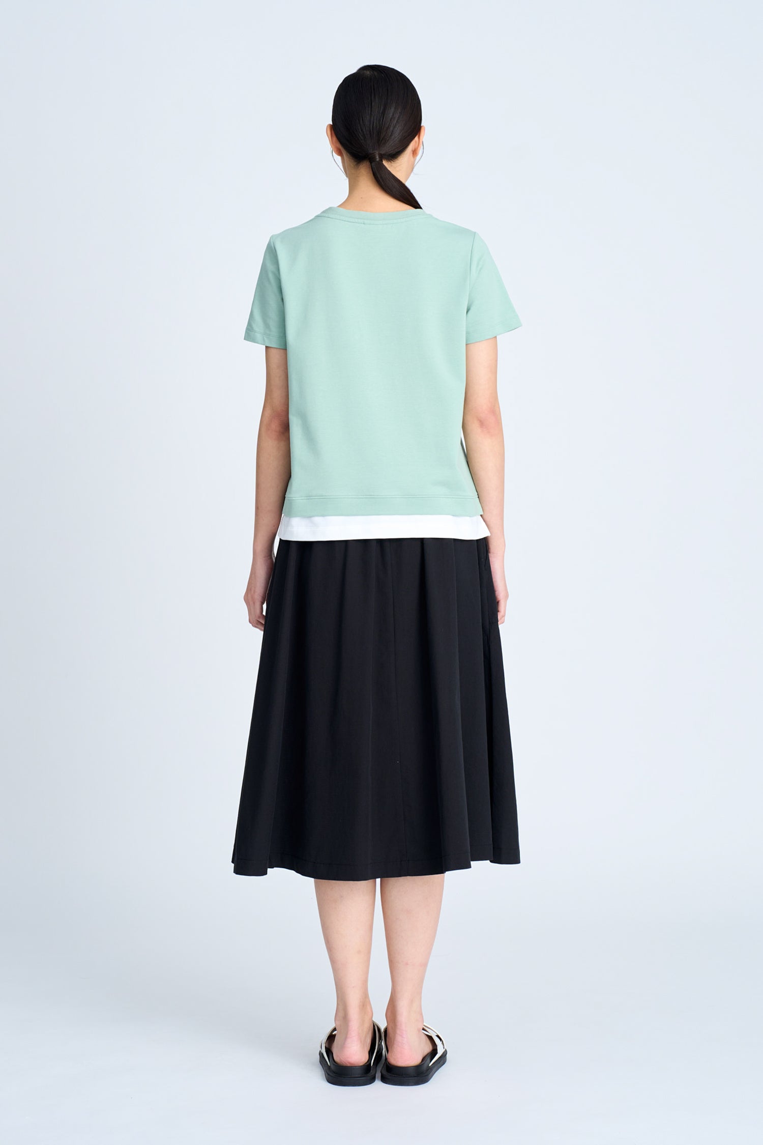 Double Hem Tee - Ice Green