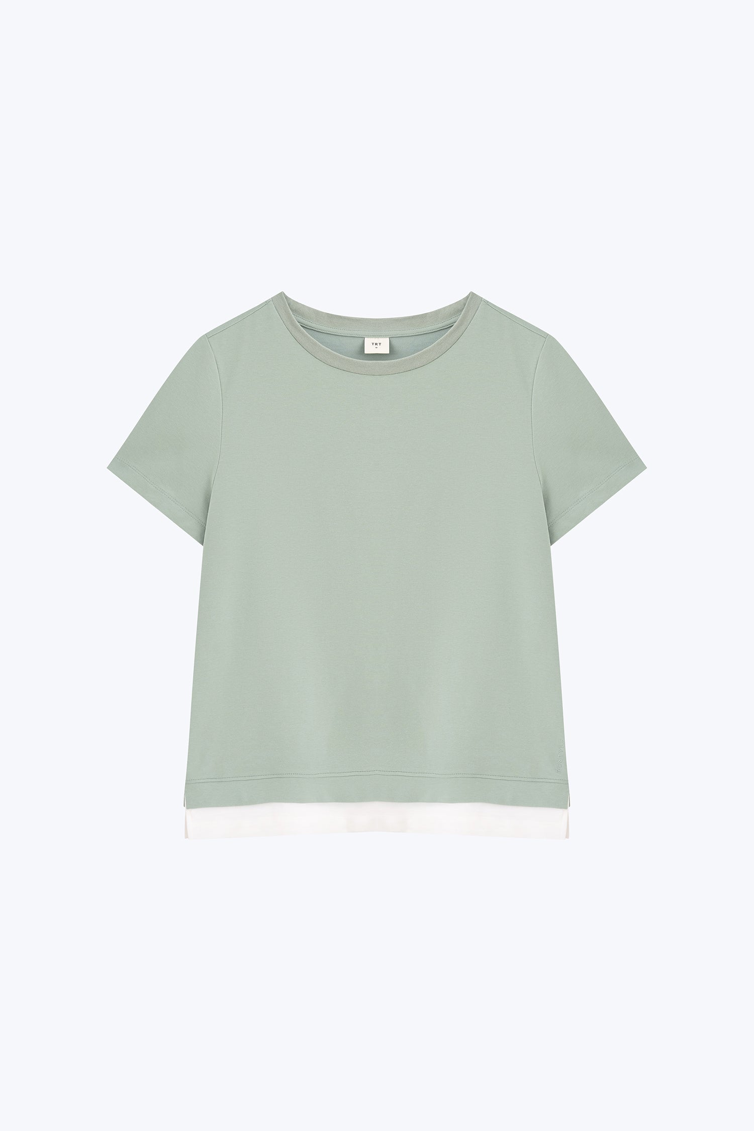 Double Hem Tee - Ice Green
