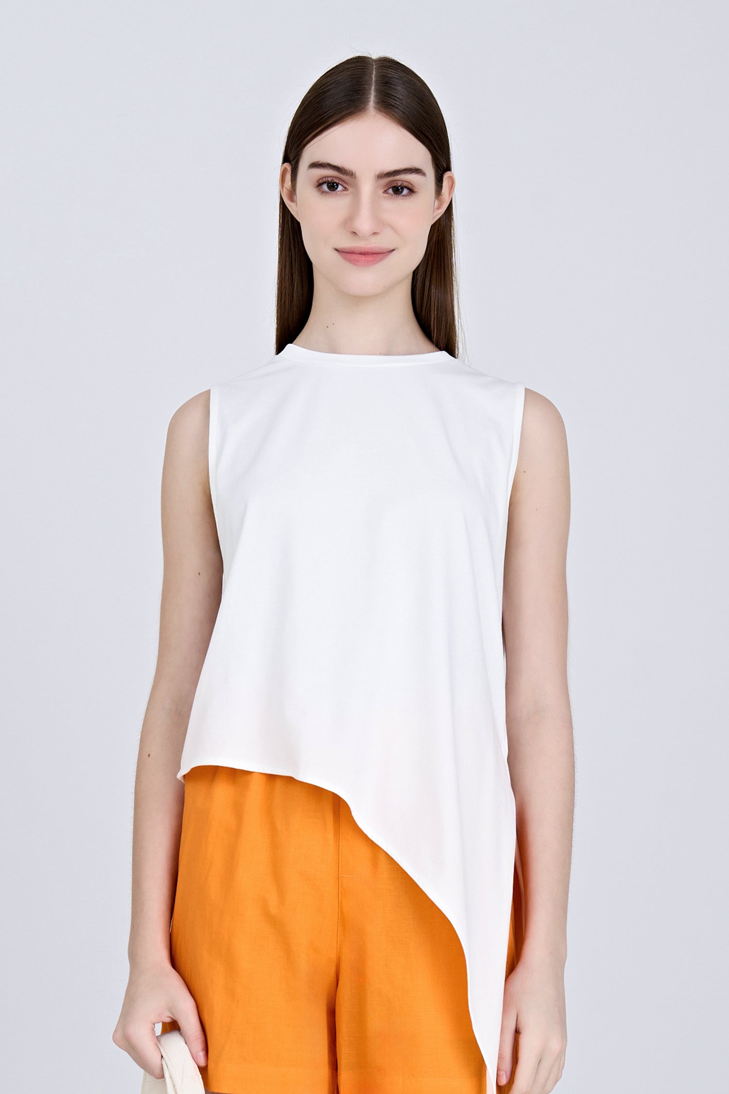 Side Knot Tee - Cream