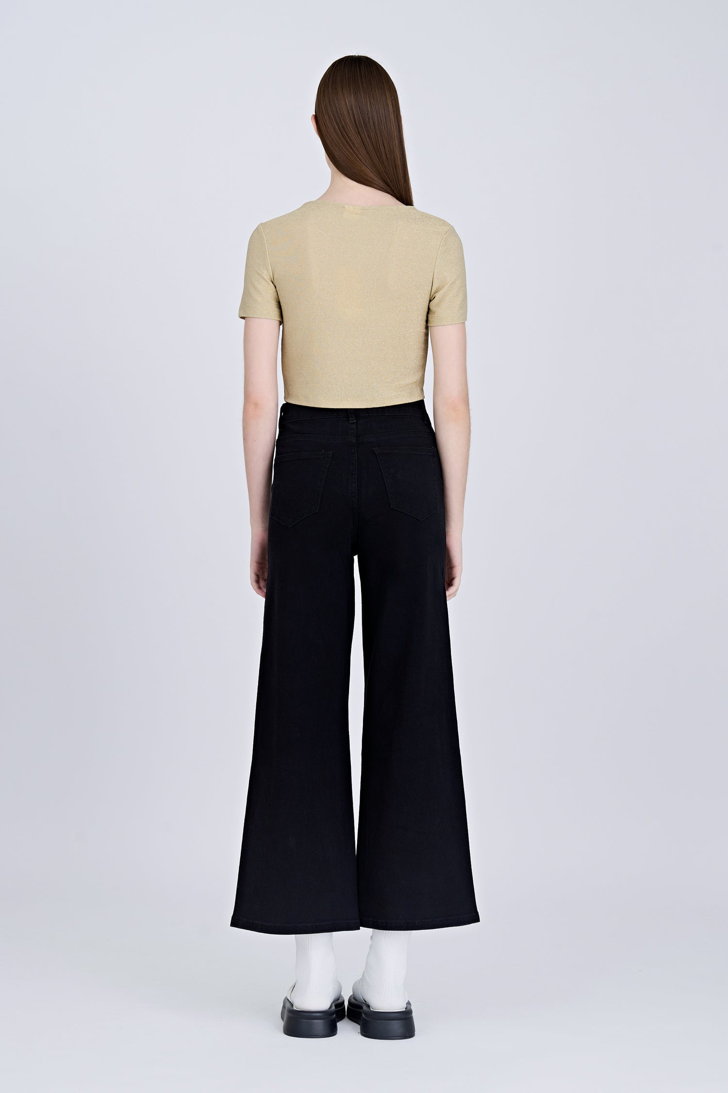 Shimmer Ruche Tee - Shimmer Gold