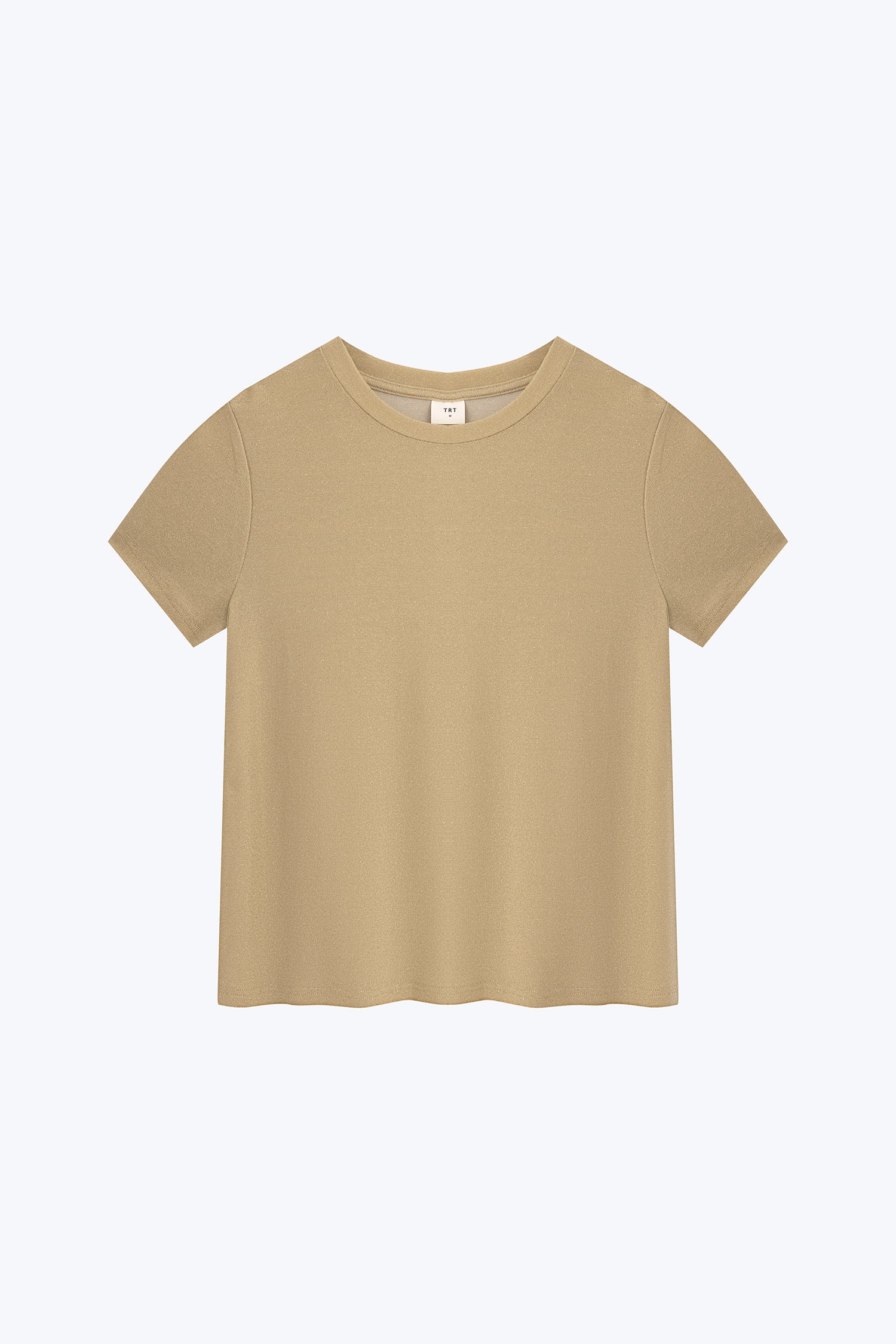 Shimmer Crew Neck Tee - Shimmer Gold