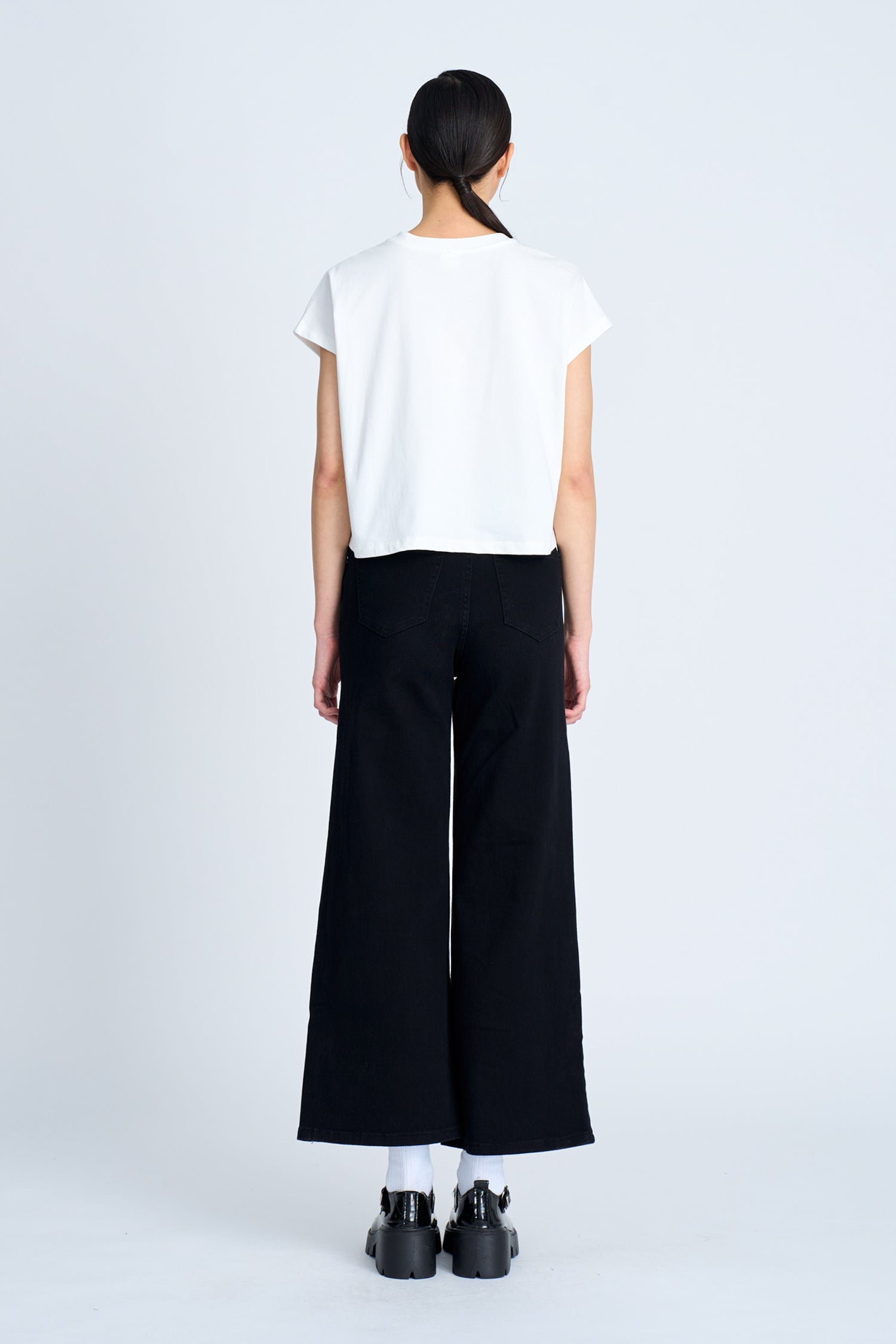 Embellished Tee - Cream