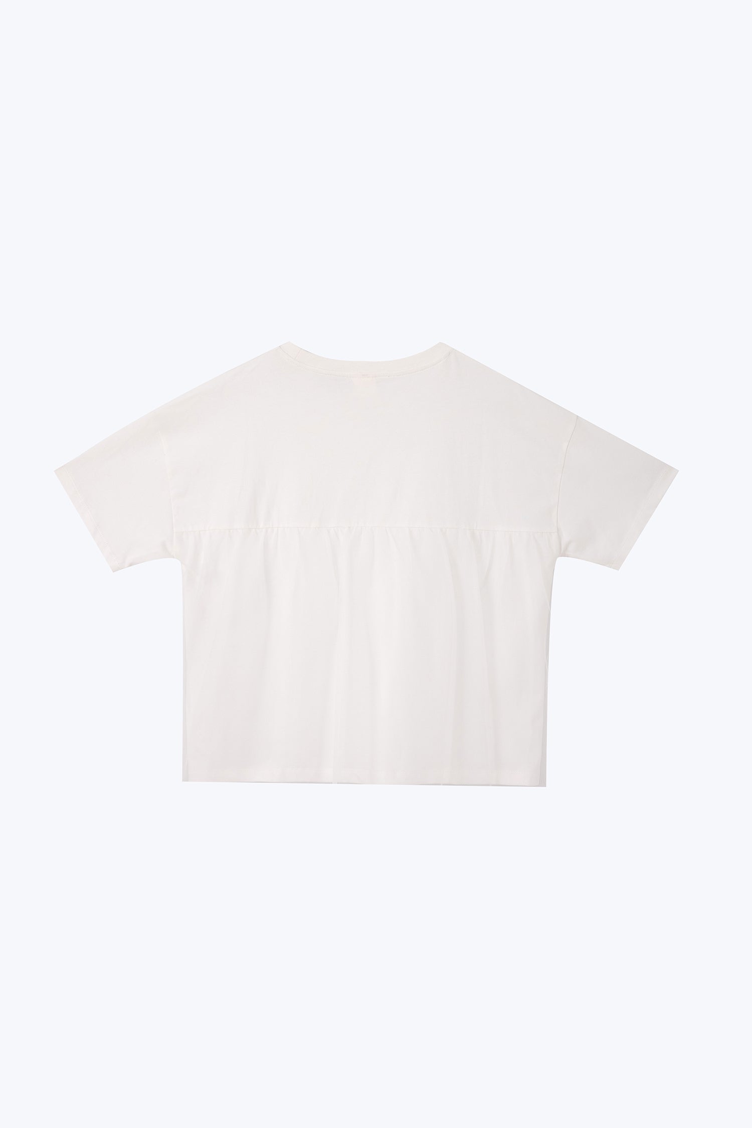 Back Mesh Tee - Cream