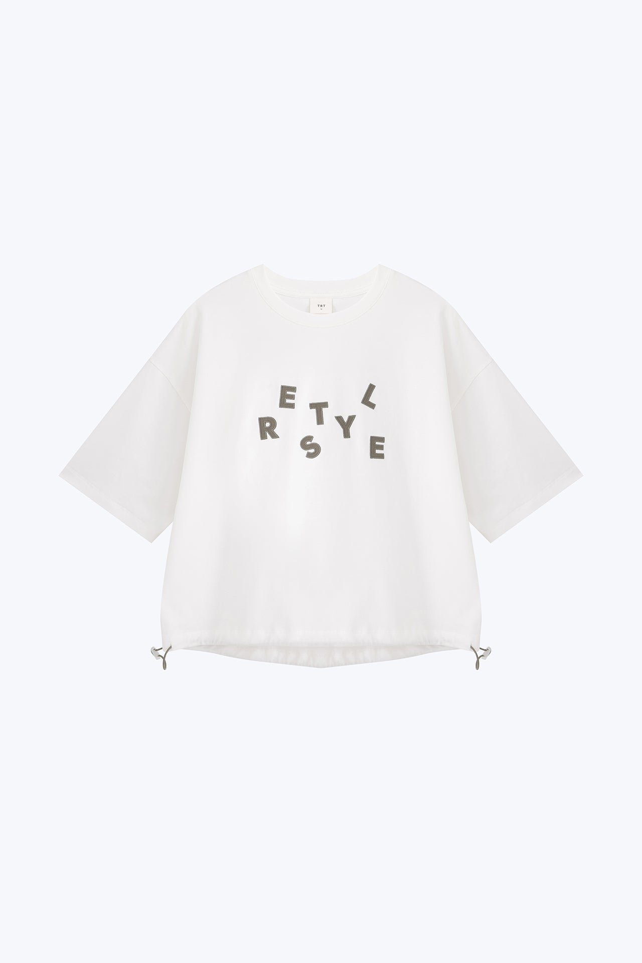 Drawcord Tee - Cream