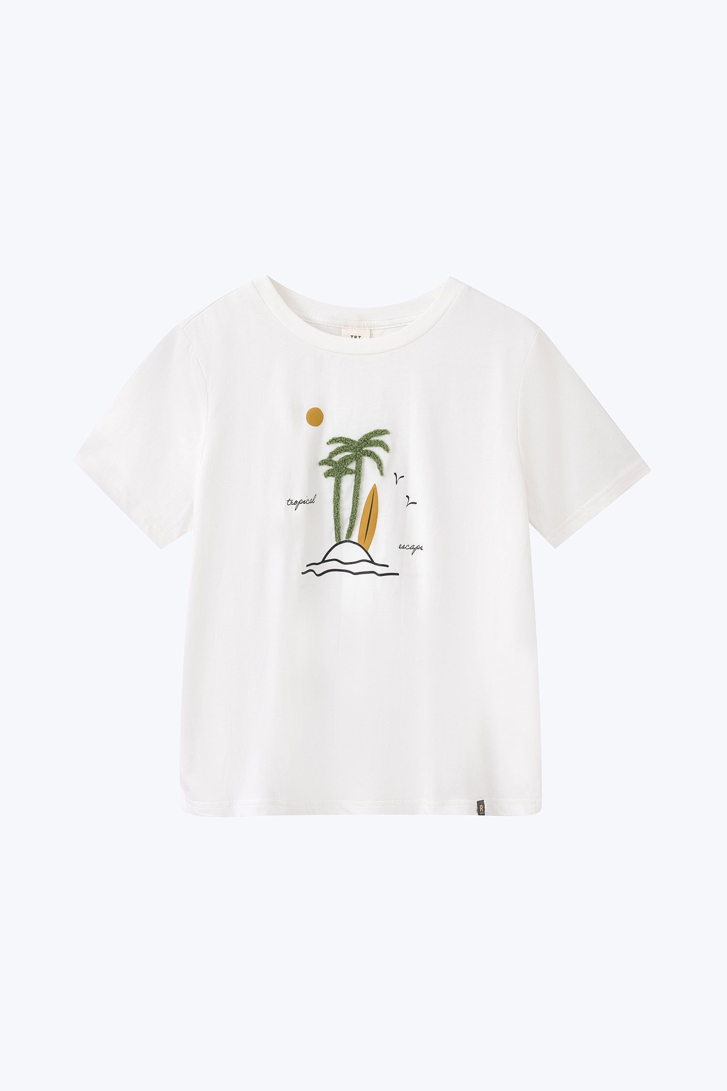 Tropical Escape Tee - Cream