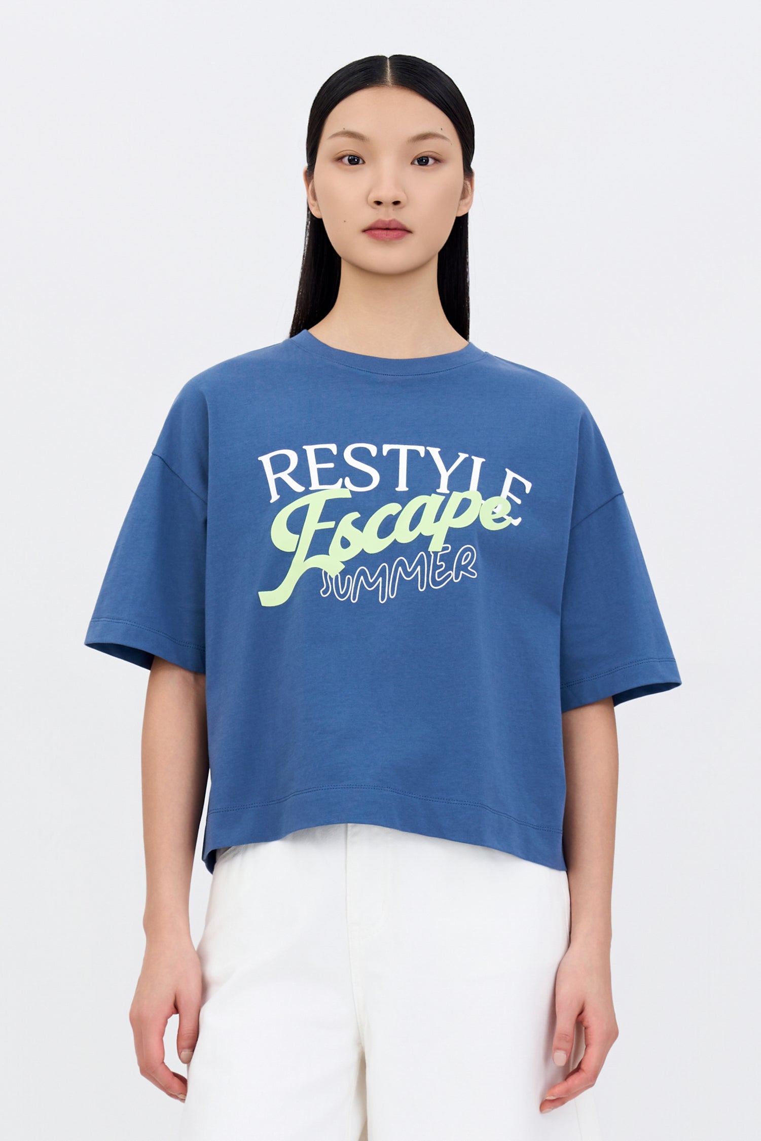 Sunset Club Tee - Denim Blue – The Restyle Trait Malaysia