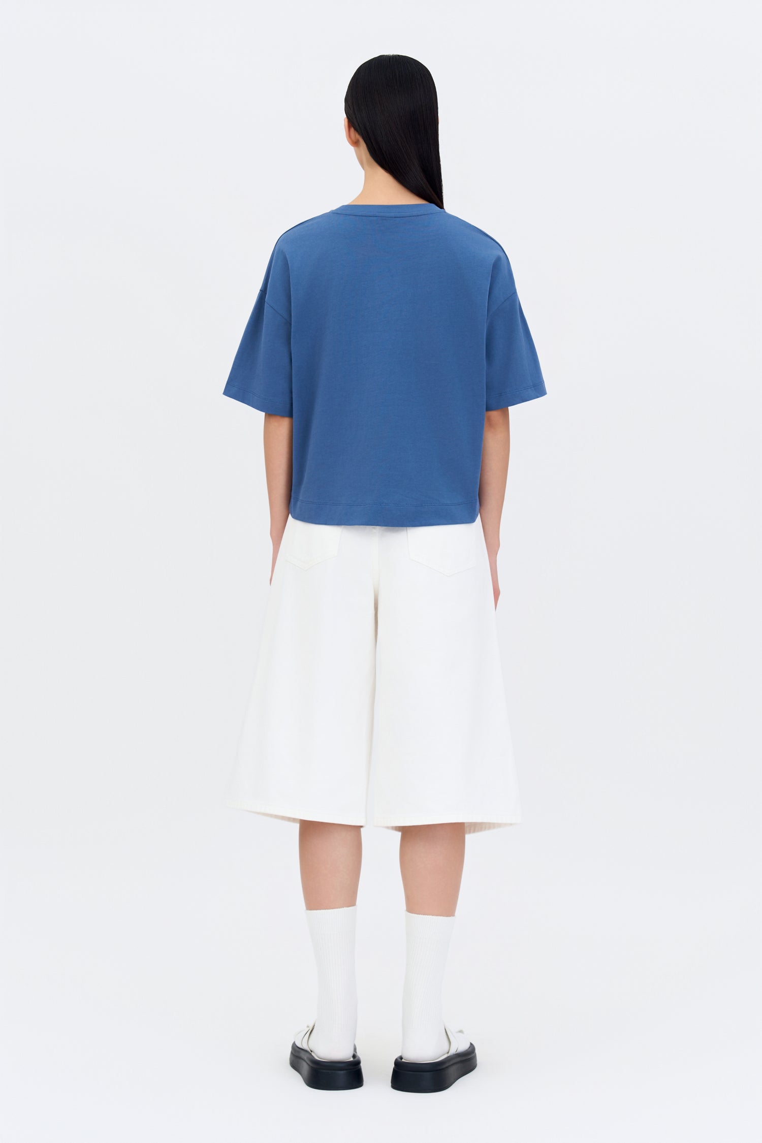 Sunset Club Tee - Denim Blue