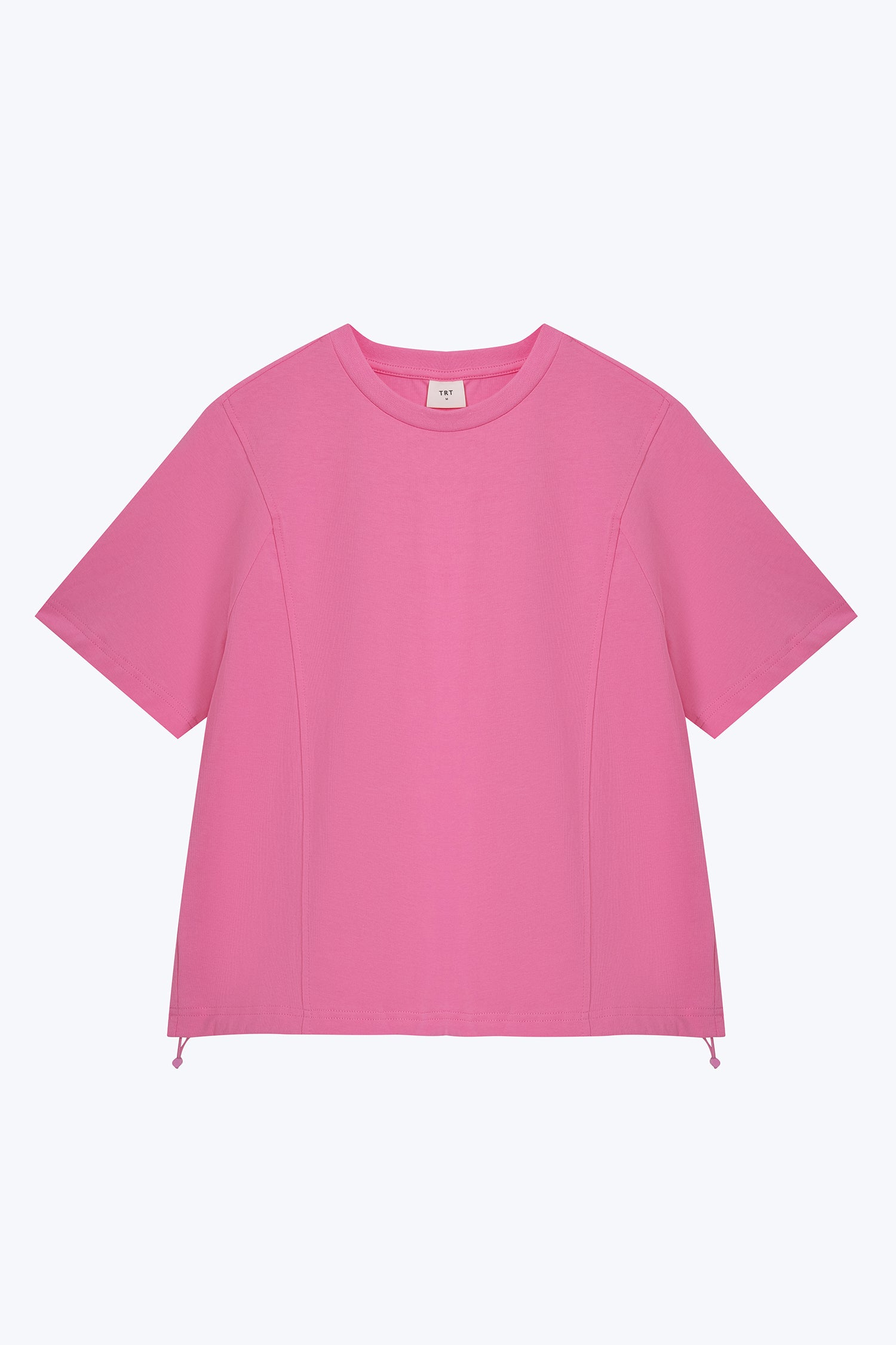 Drawcord Hem Tee - Pink