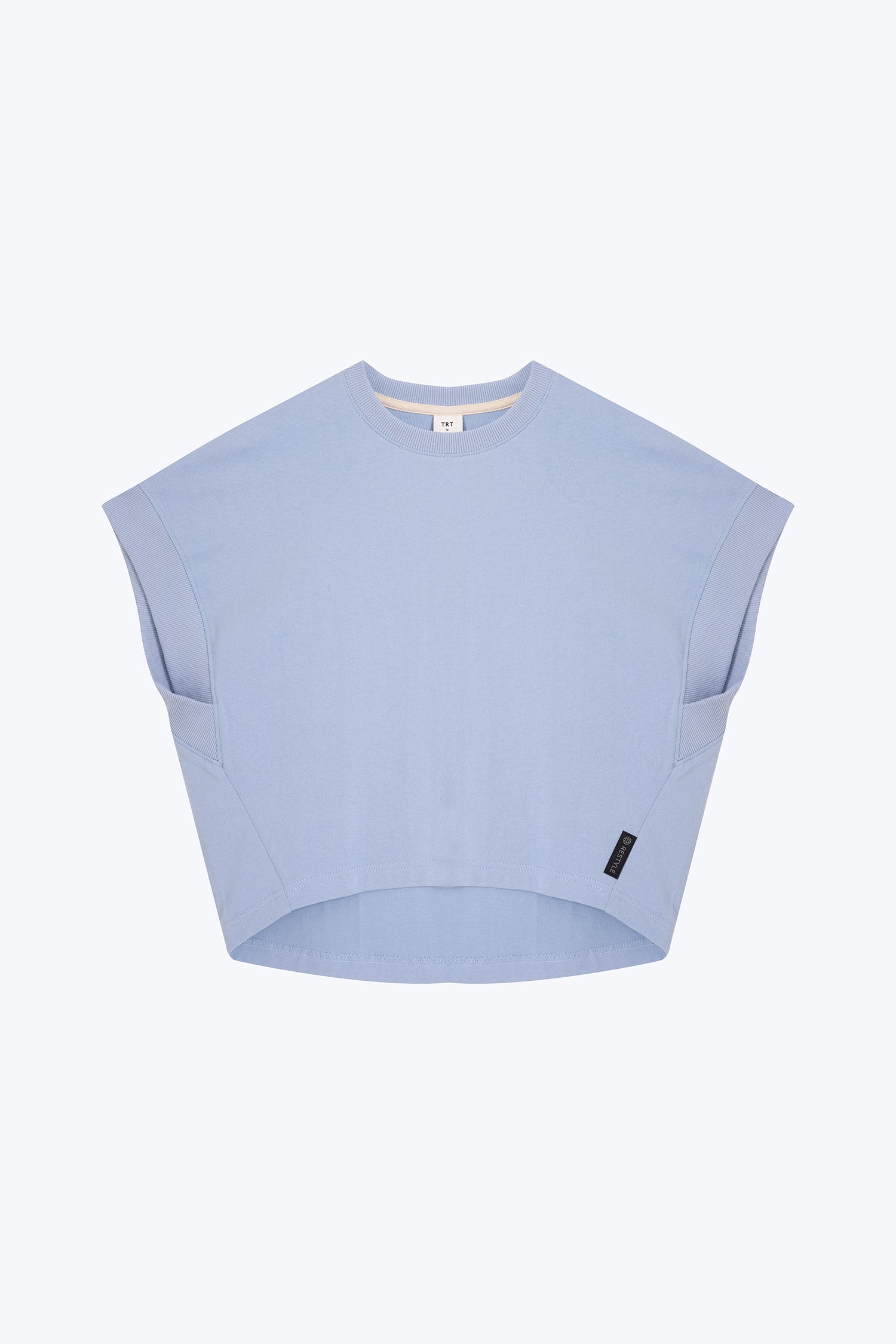 Cropped Tee - Sky Blue