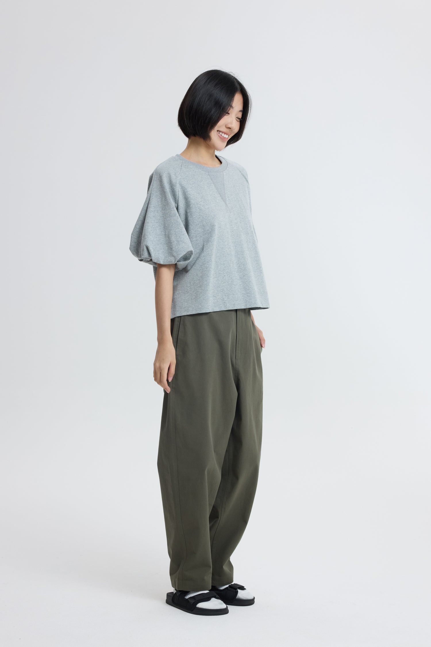 Soft Volume Sweater - Light Grey