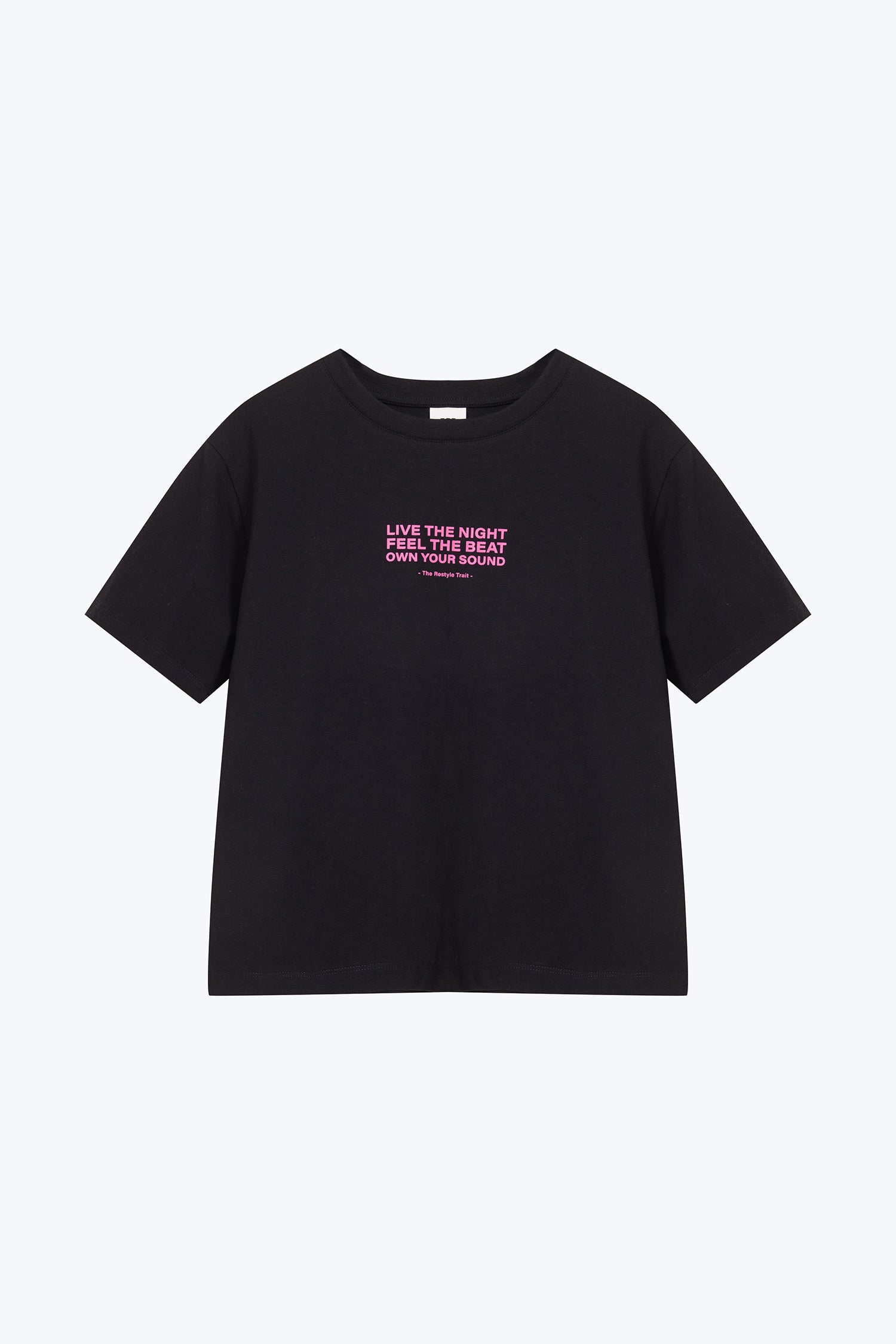 Feel The Beat' Graphic Tee - Black