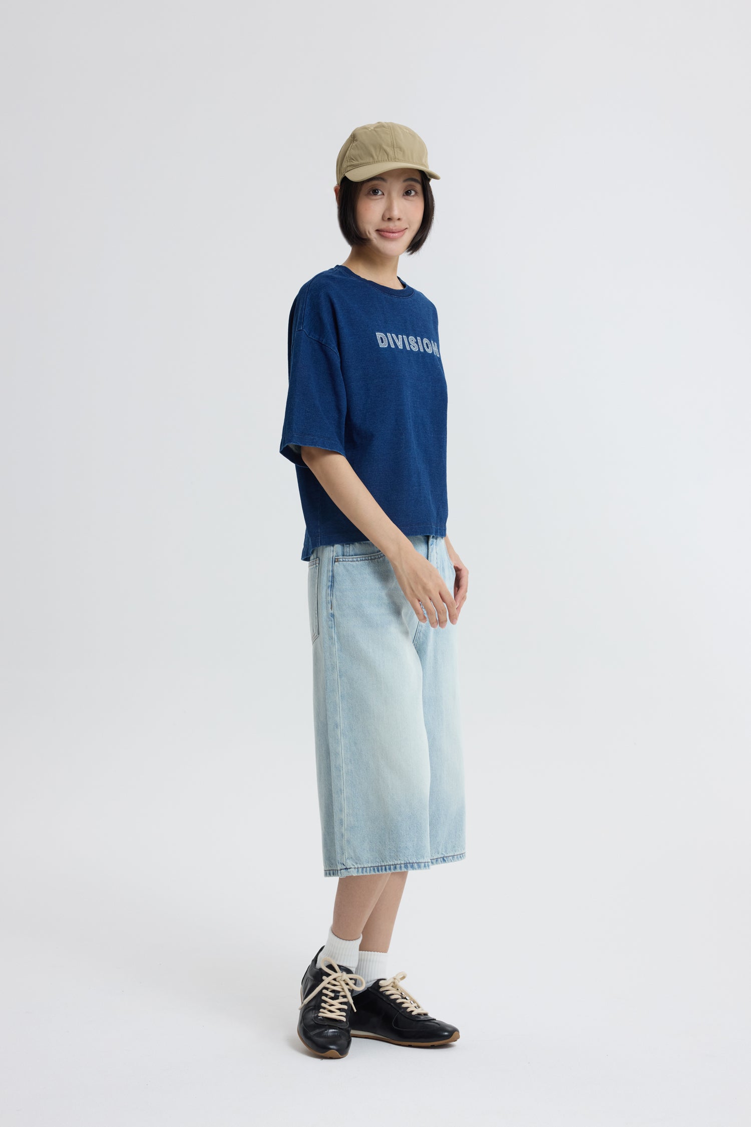 Embroidery Tee - Dark Denim