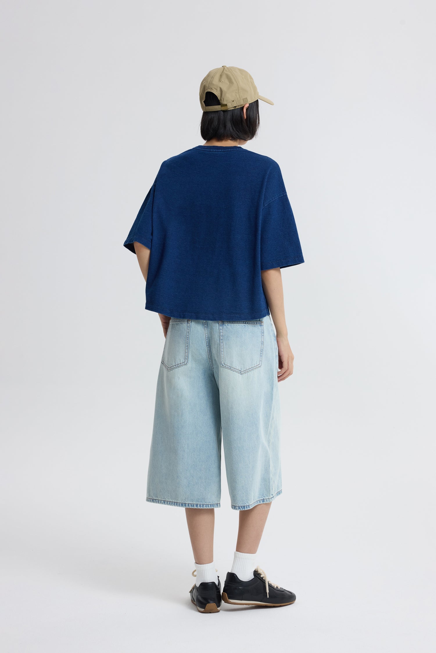 Embroidery Tee - Dark Denim