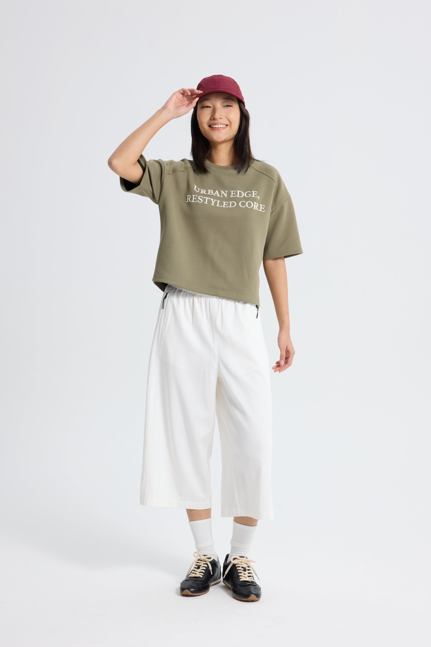 Embroidery Tee - Army Green