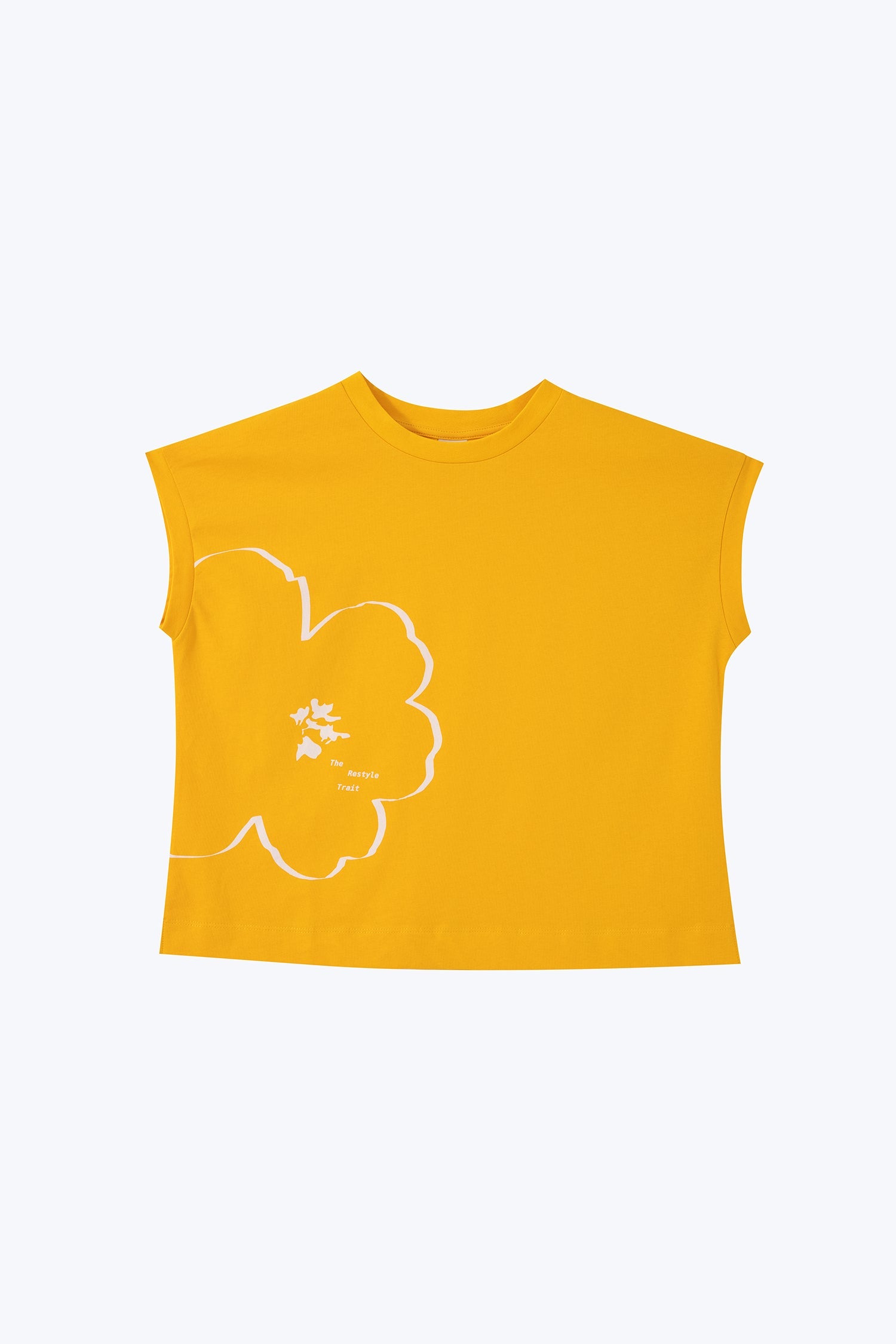 Floral Cap Sleeve Tee - Sunray