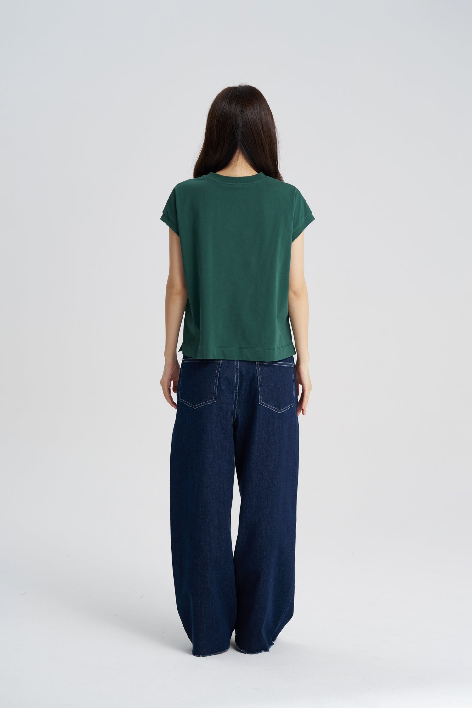 Towel Print Tee - Emerald