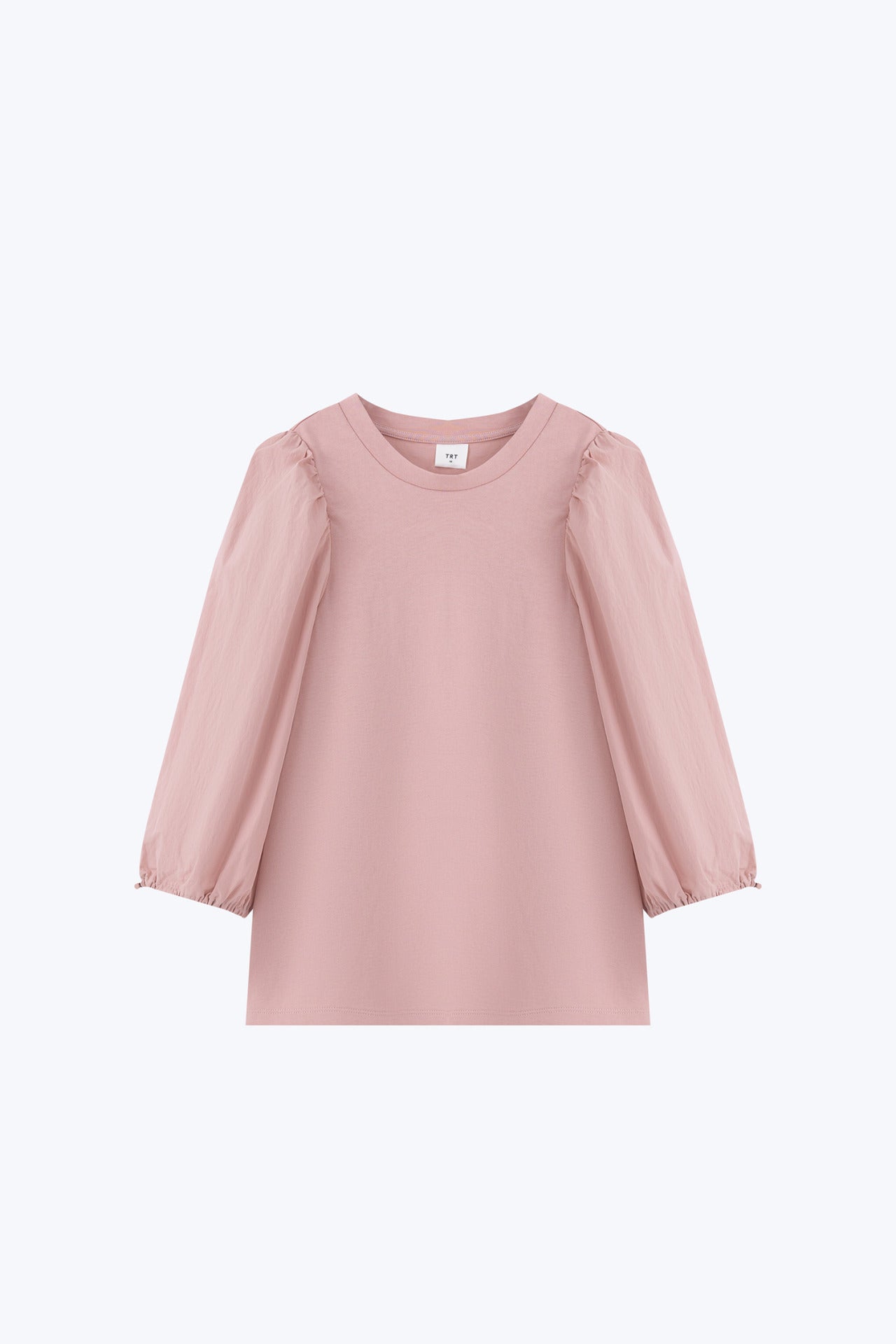 Long Sleeve Drawcord Tee - Blush