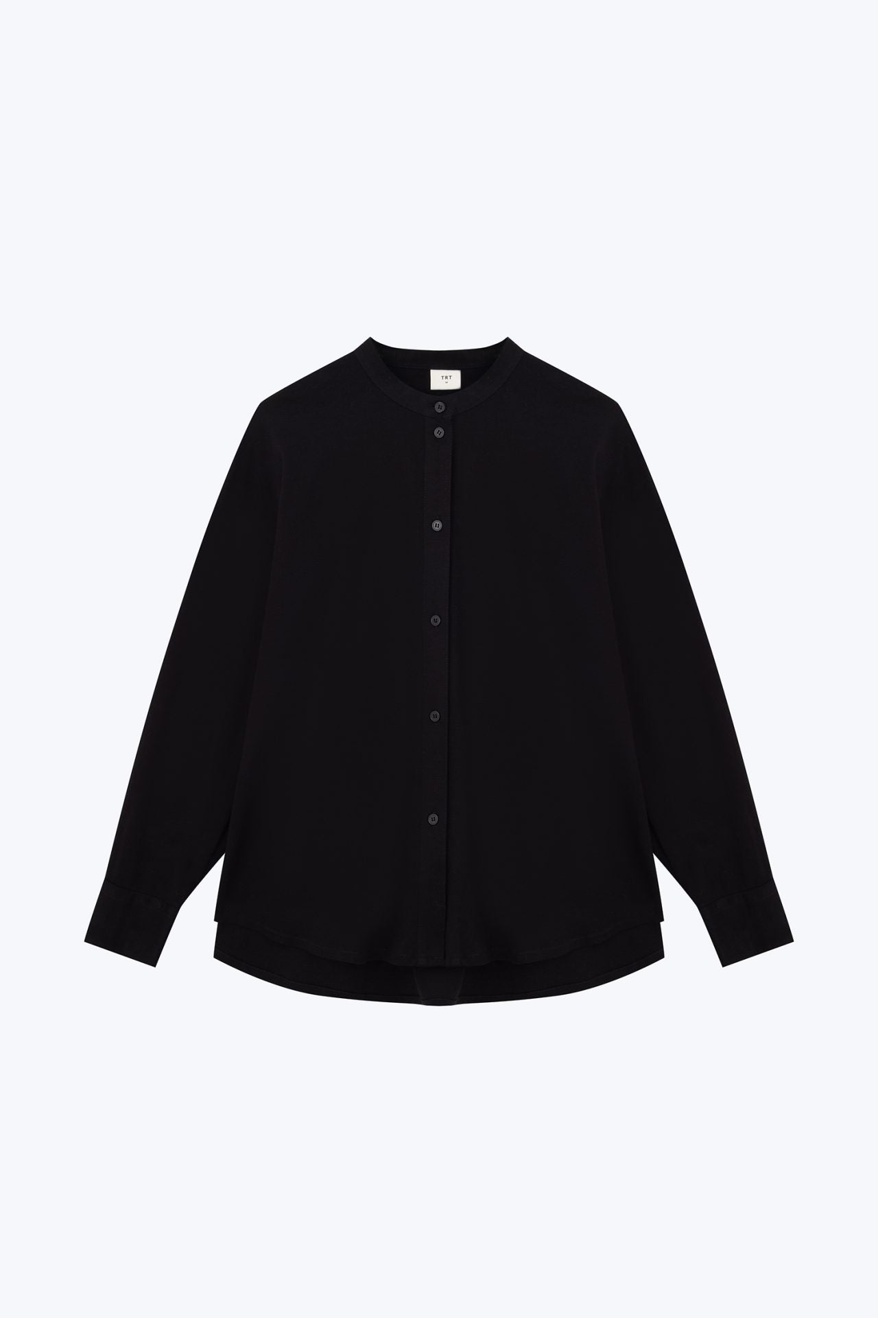 Mandarin Collar Long Sleeve Blouse
