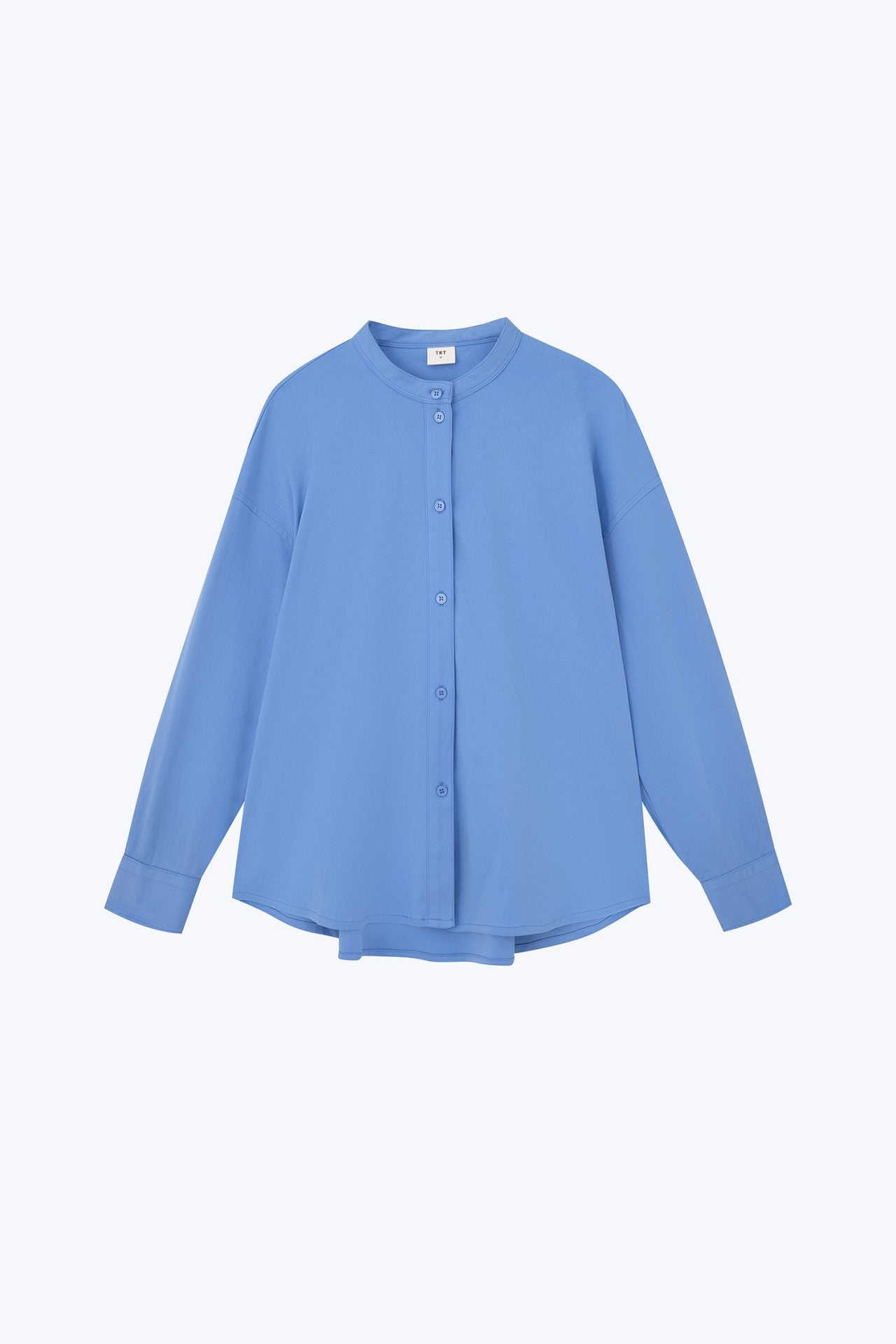 Mandarin Collar Long Sleeve Blouse