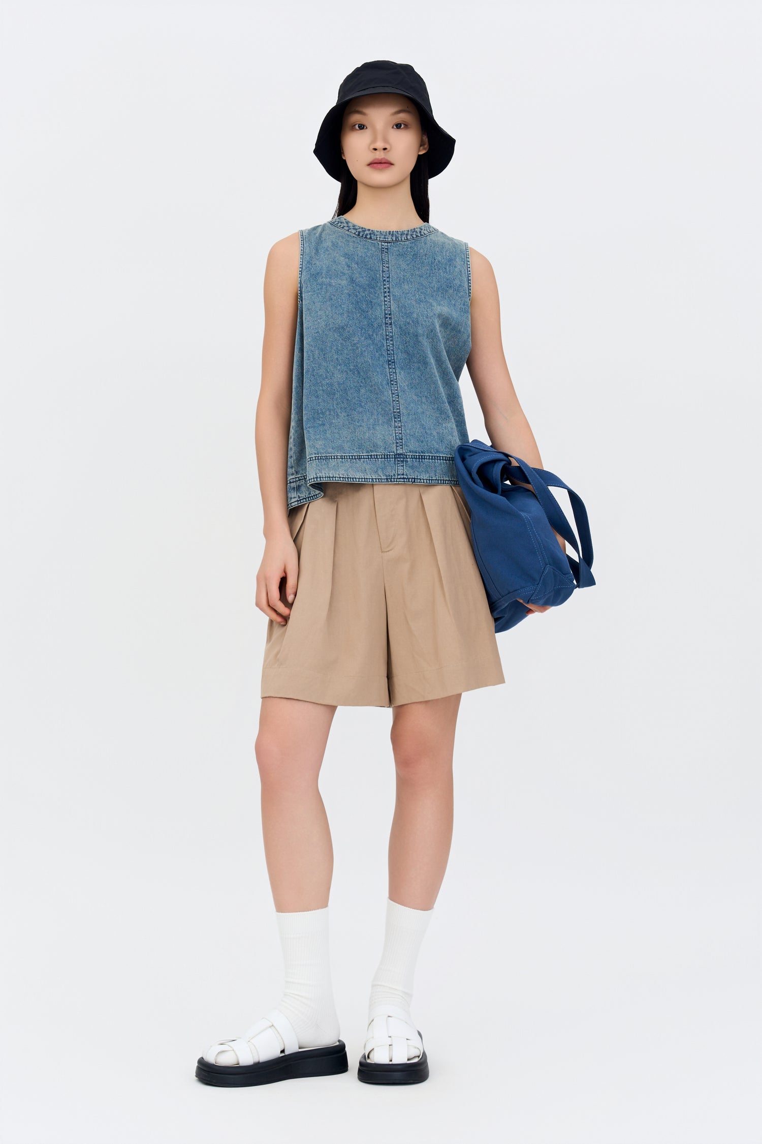 Denim Sleeveless Top - Denim