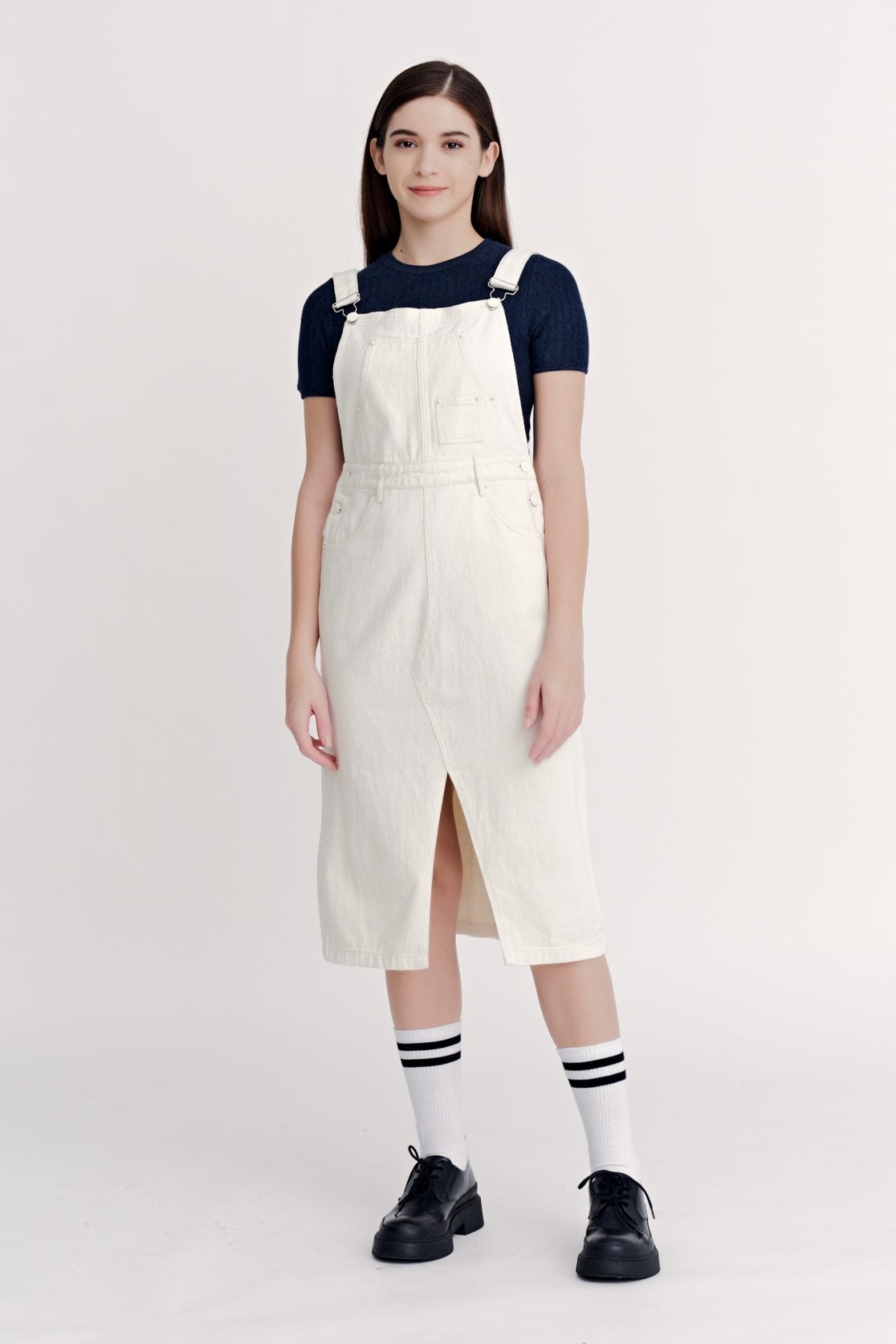 Midi Dungaree Dress