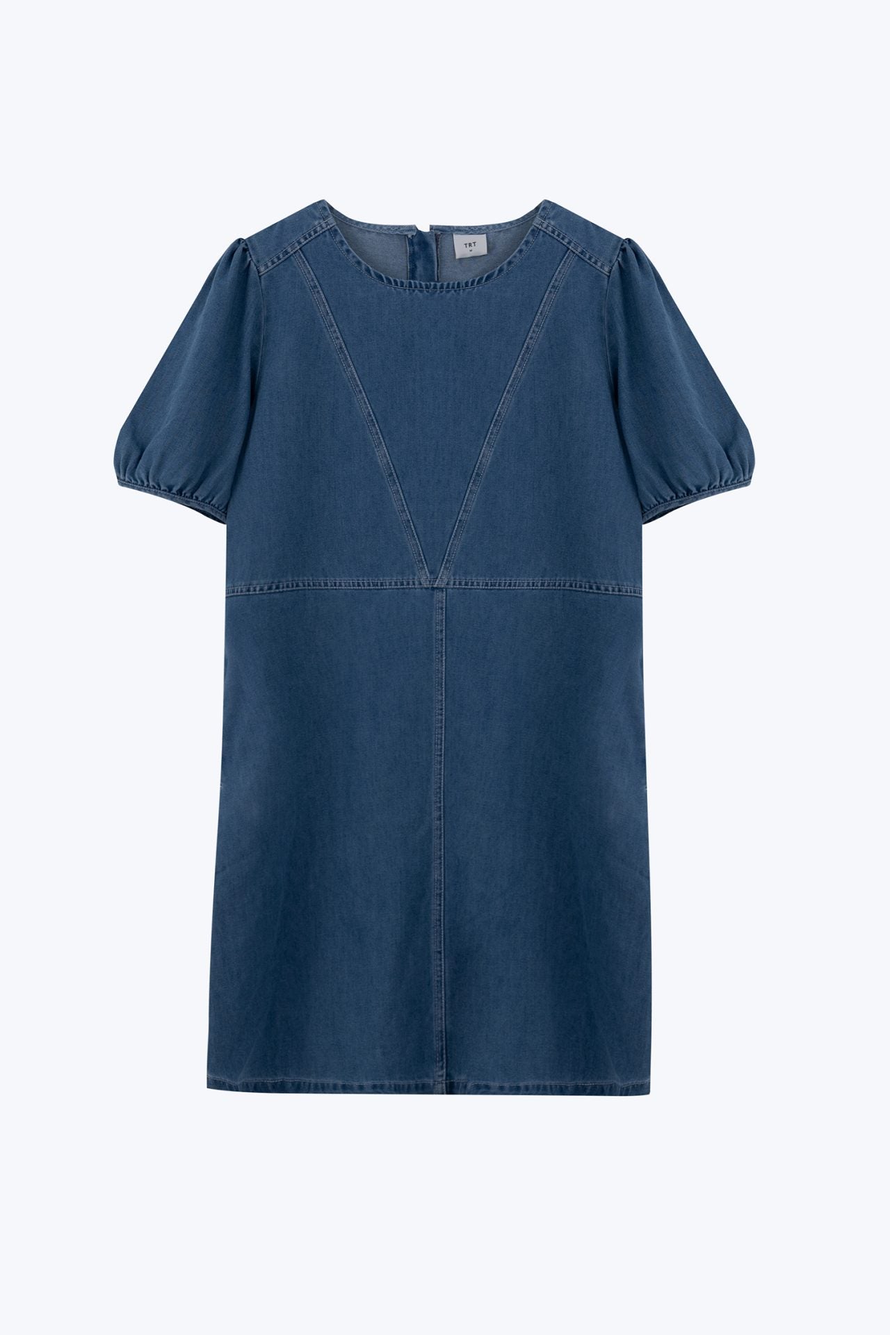 Denim Puff Sleeve Dress - Denim