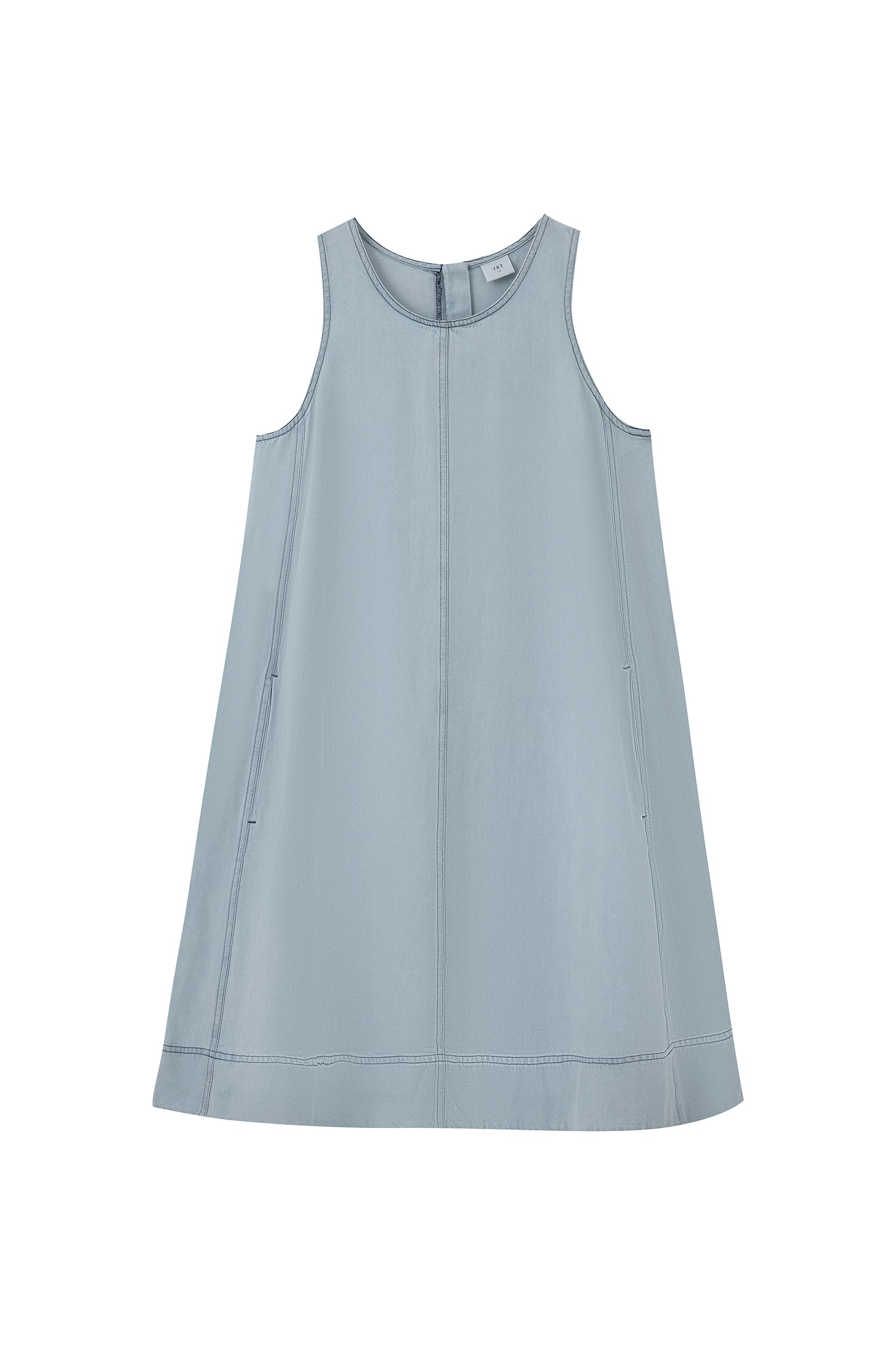 Denim Sleeveless Dress - Light Denim