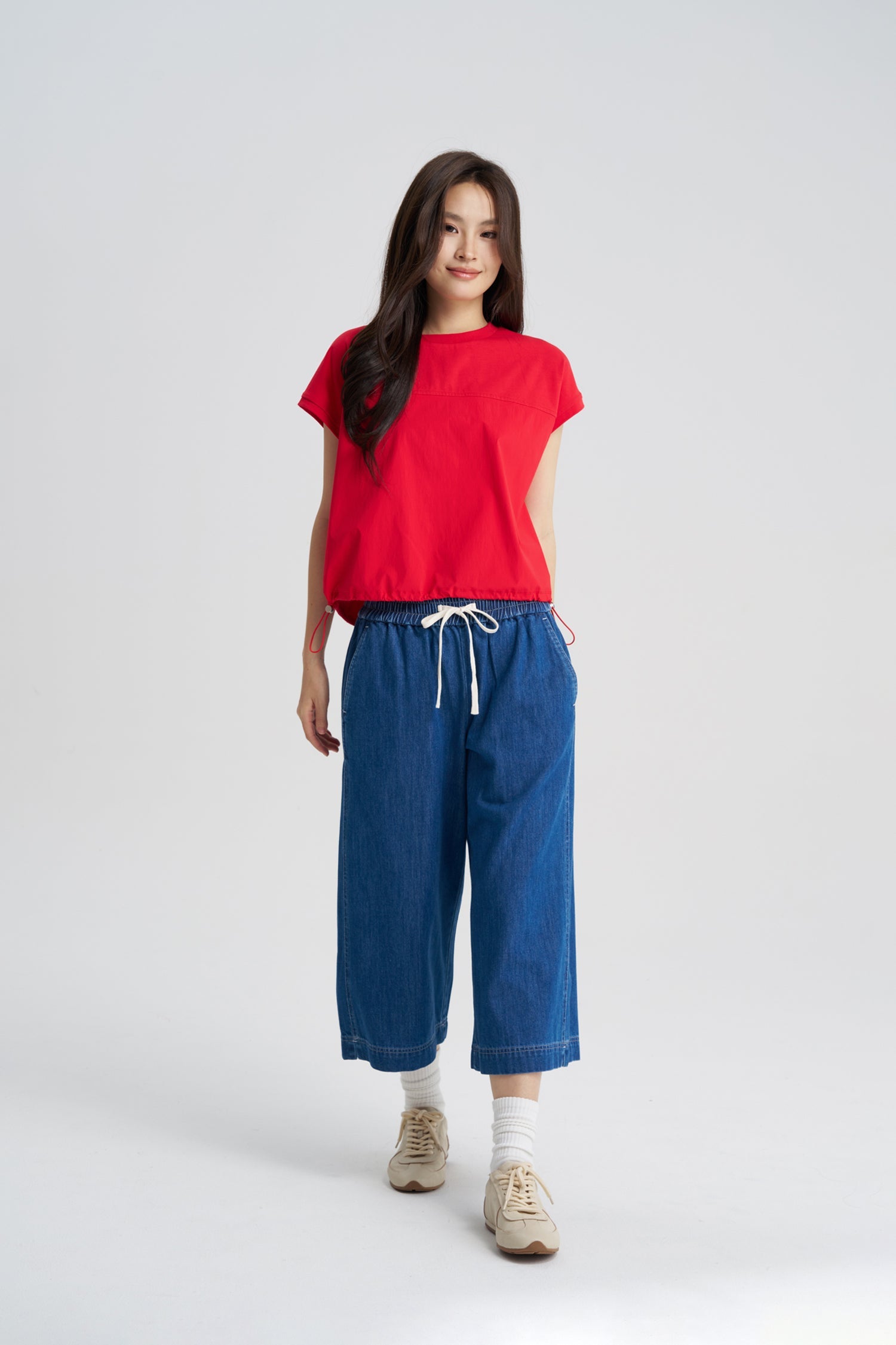 Denim Culottes - Dark Denim