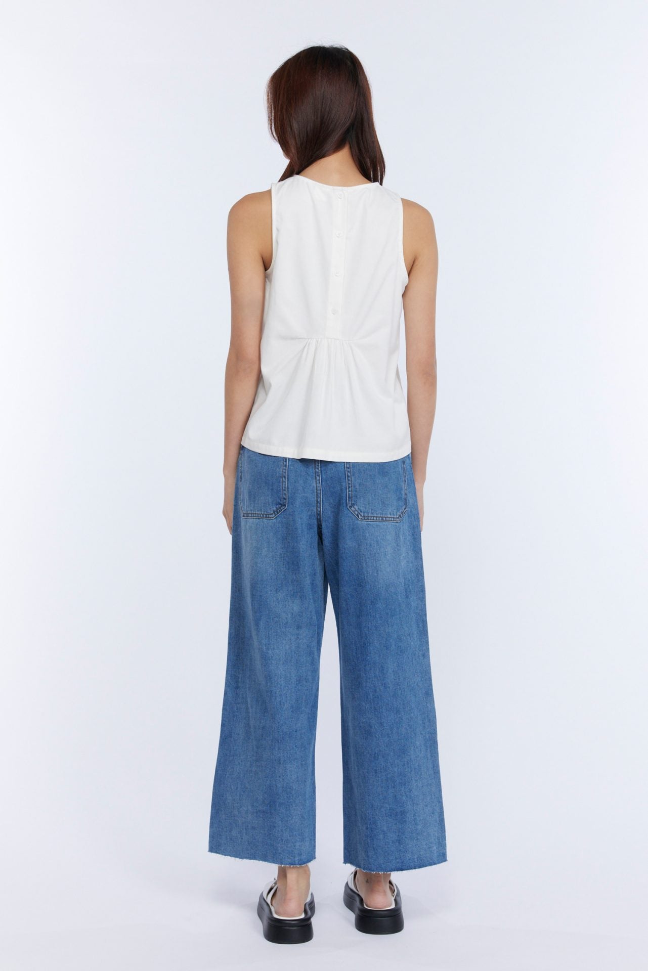 Denim Wide Legged Jeans - Denim