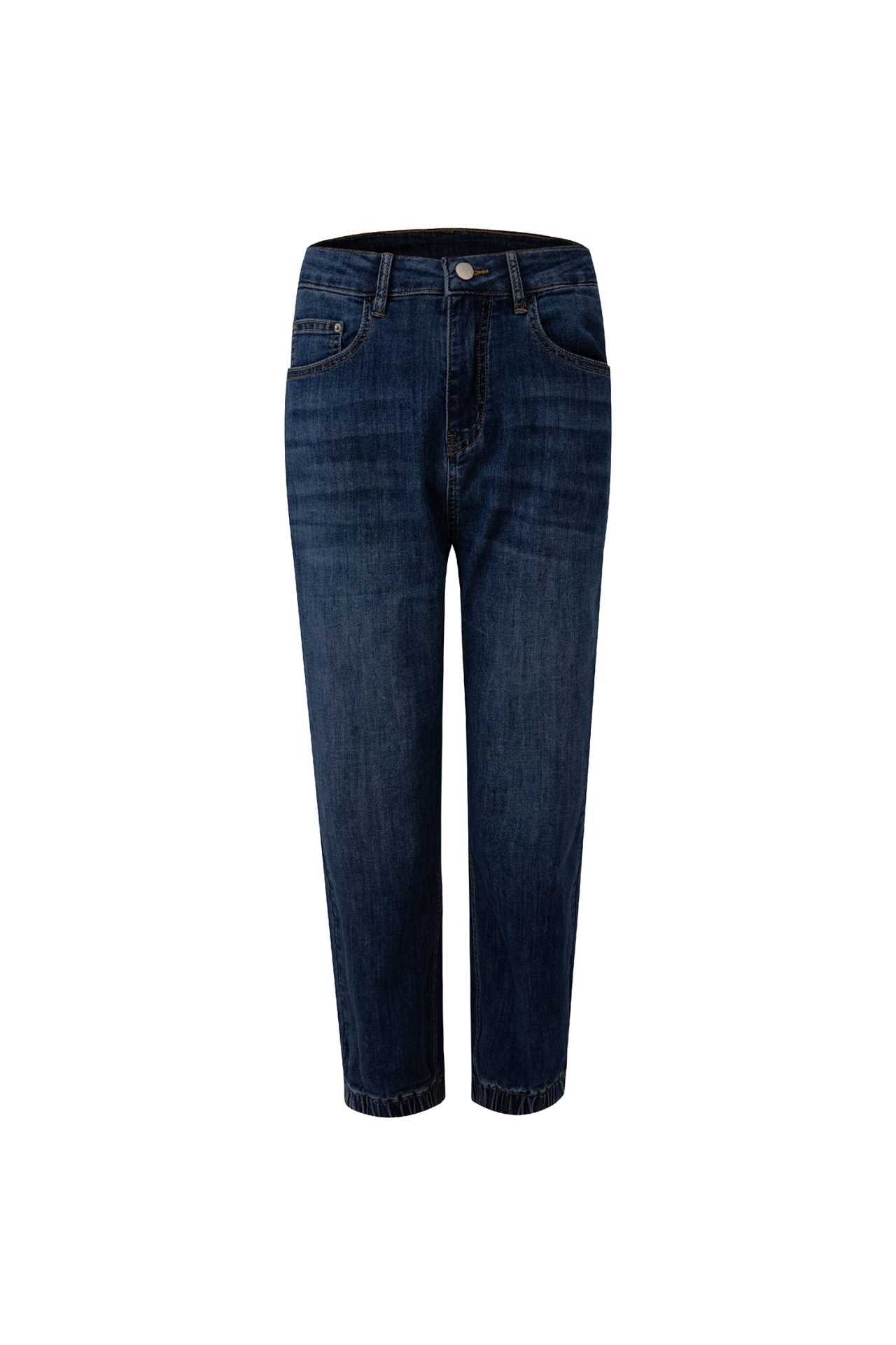 Denim Cuff Hem Jeans