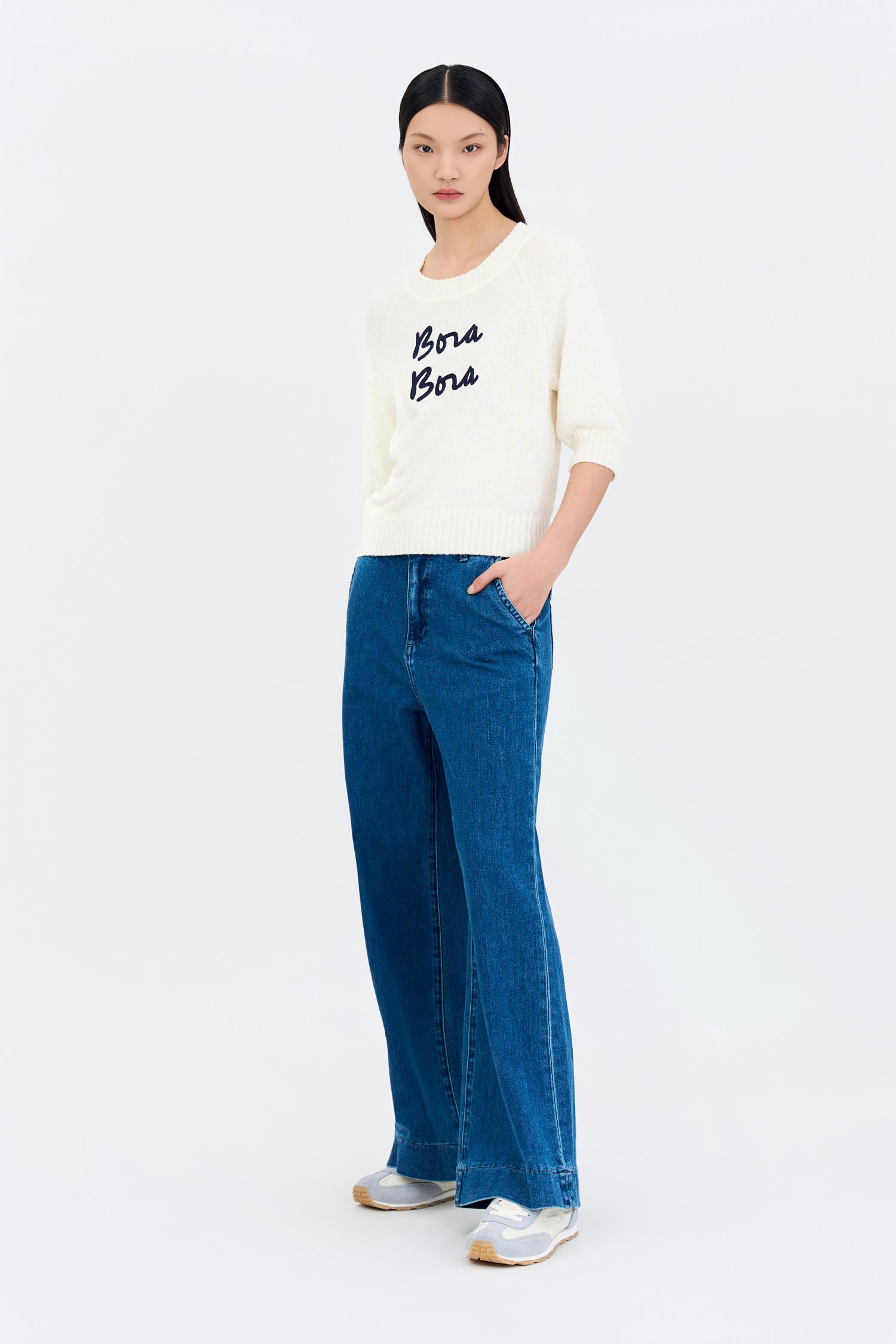 Straight Leg Jeans - Denim