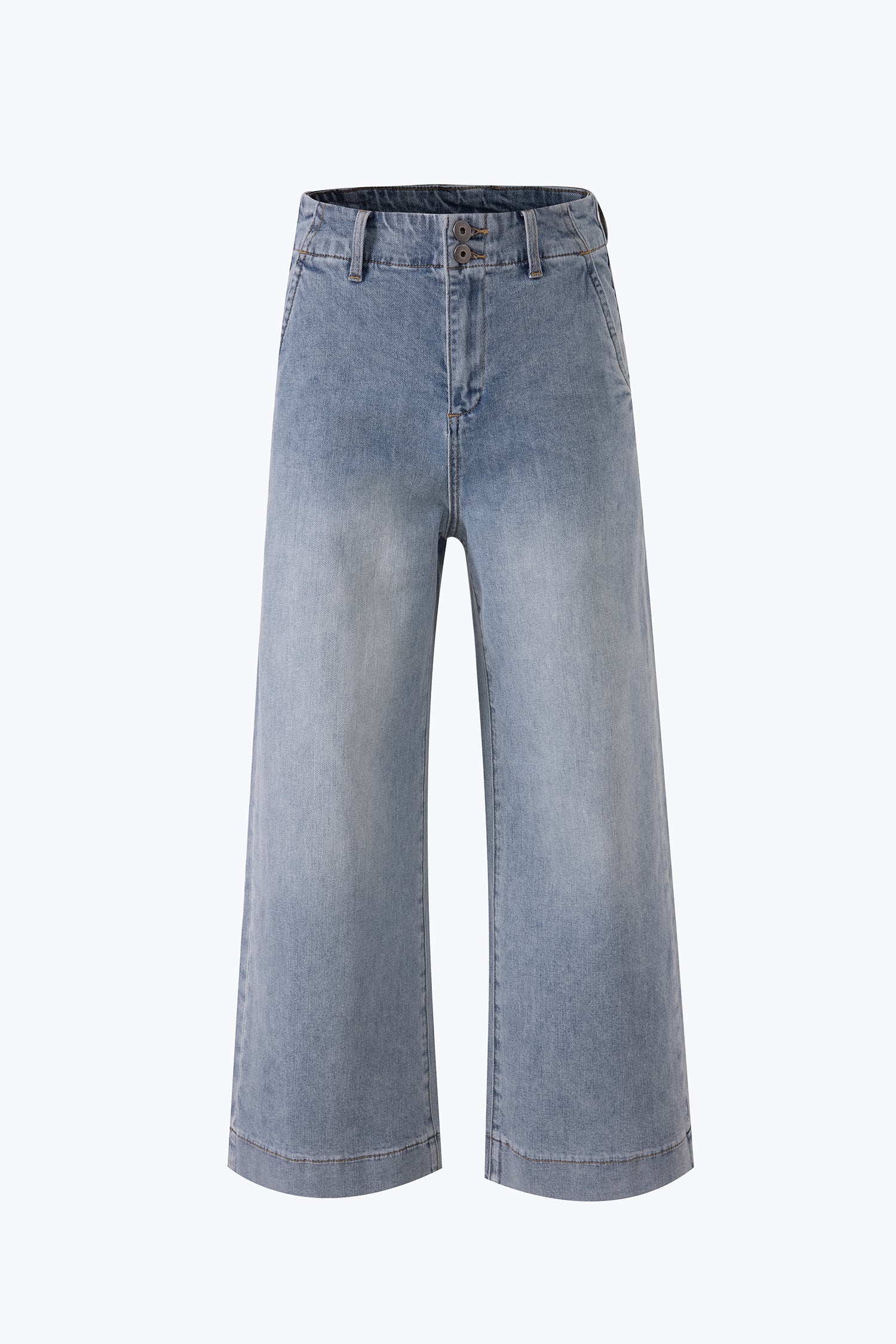 Straight Leg Jeans - Light Denim