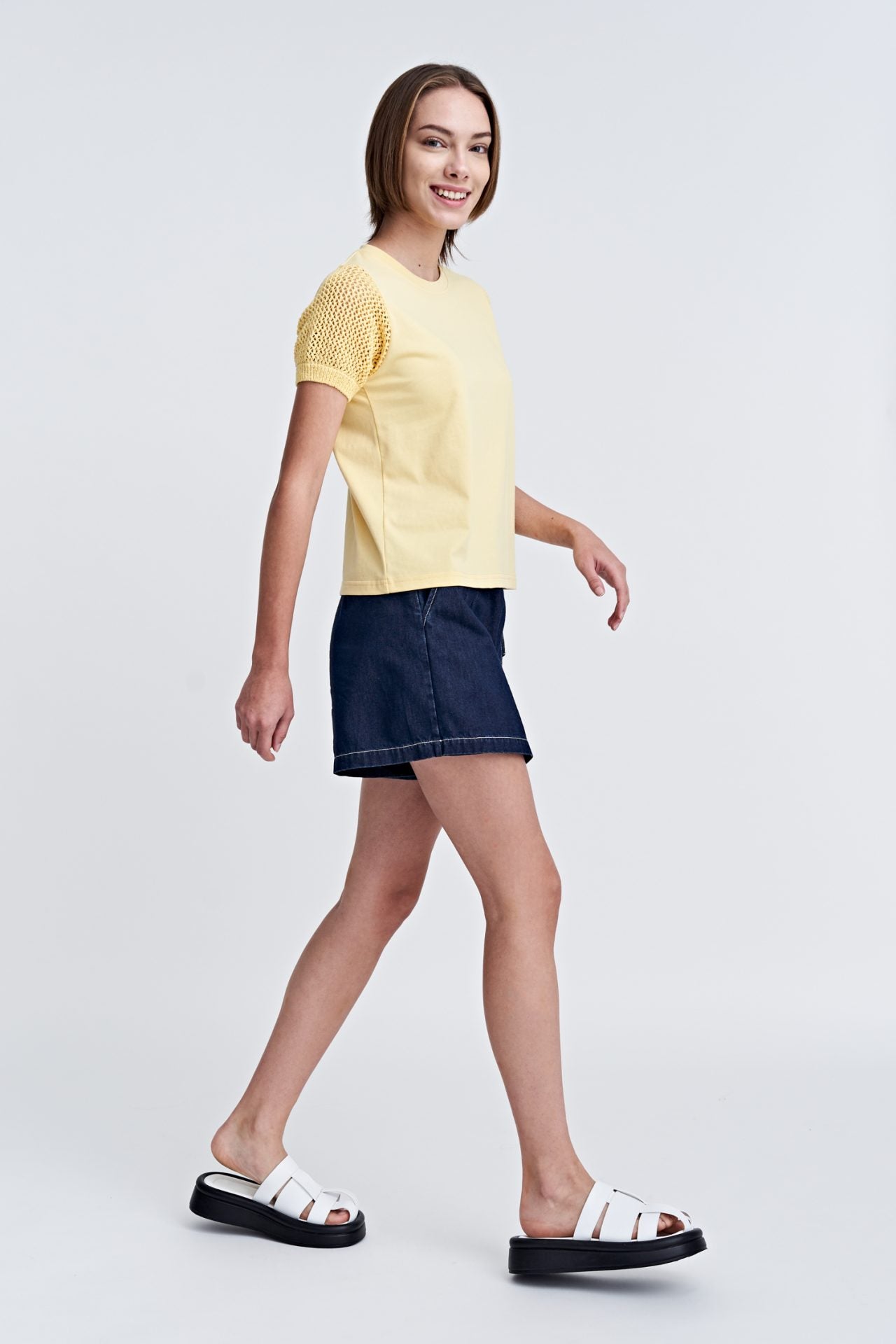 Denim Overlap Skort