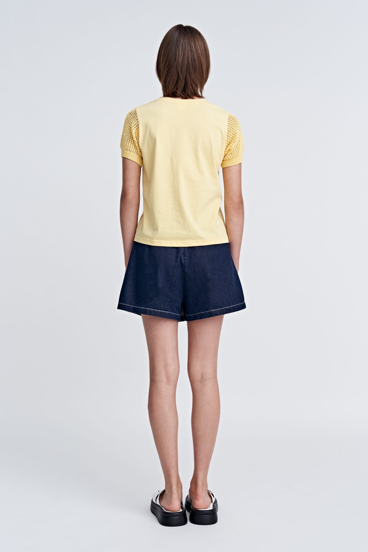 Denim Overlap Skort