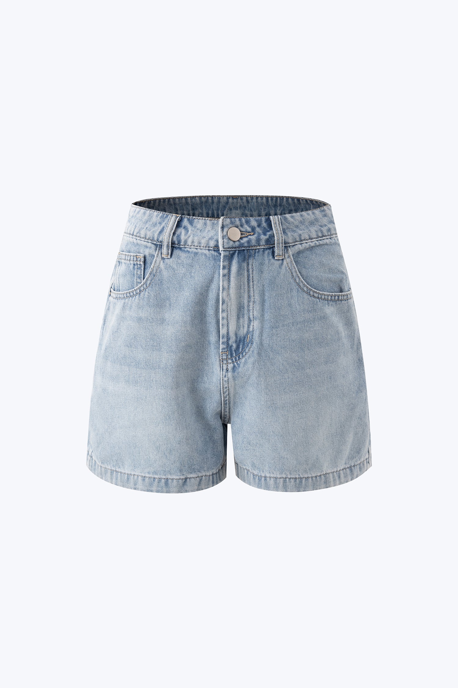 Denim High-Waisted Shorts