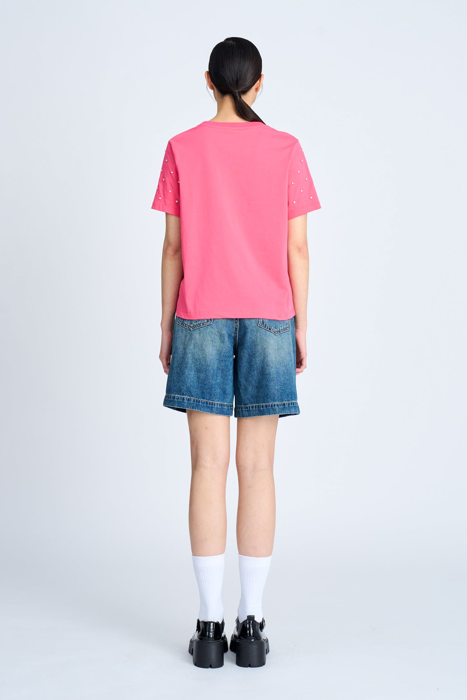 Denim Bermudas Shorts - Denim