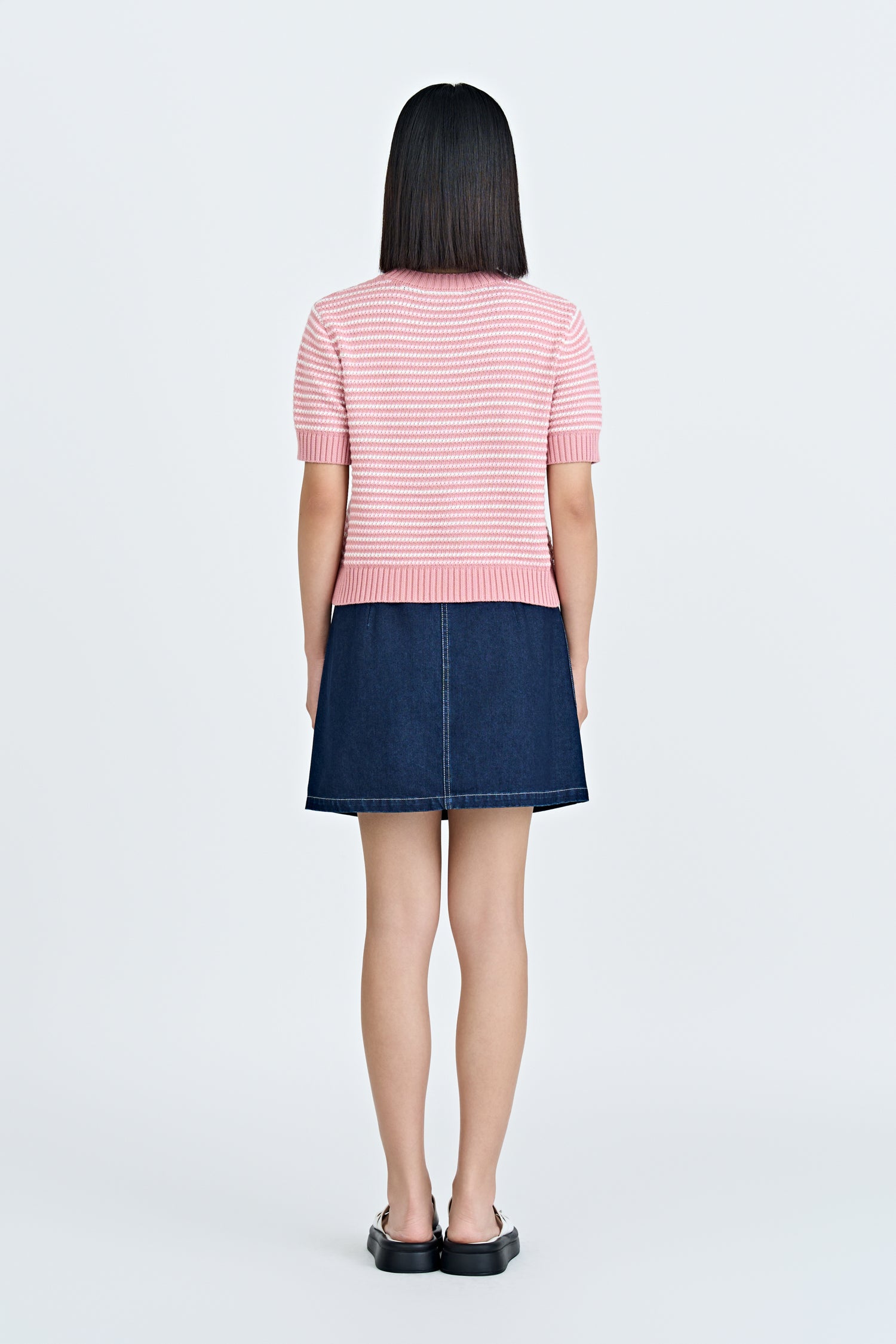 Patch Pocket Skort - Dark Denim