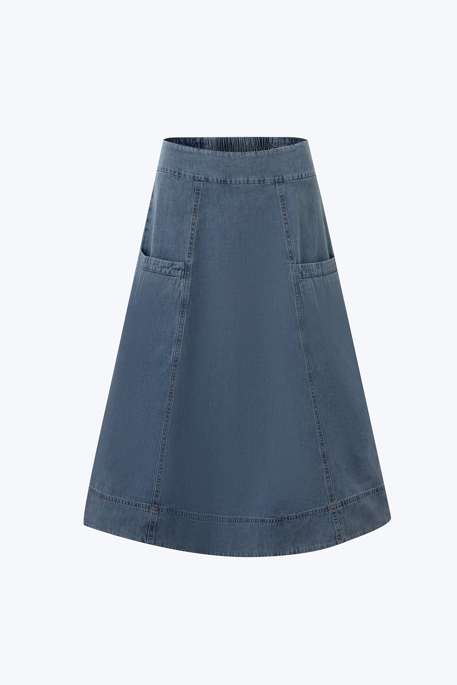 Denim Circular Skirt - Denim