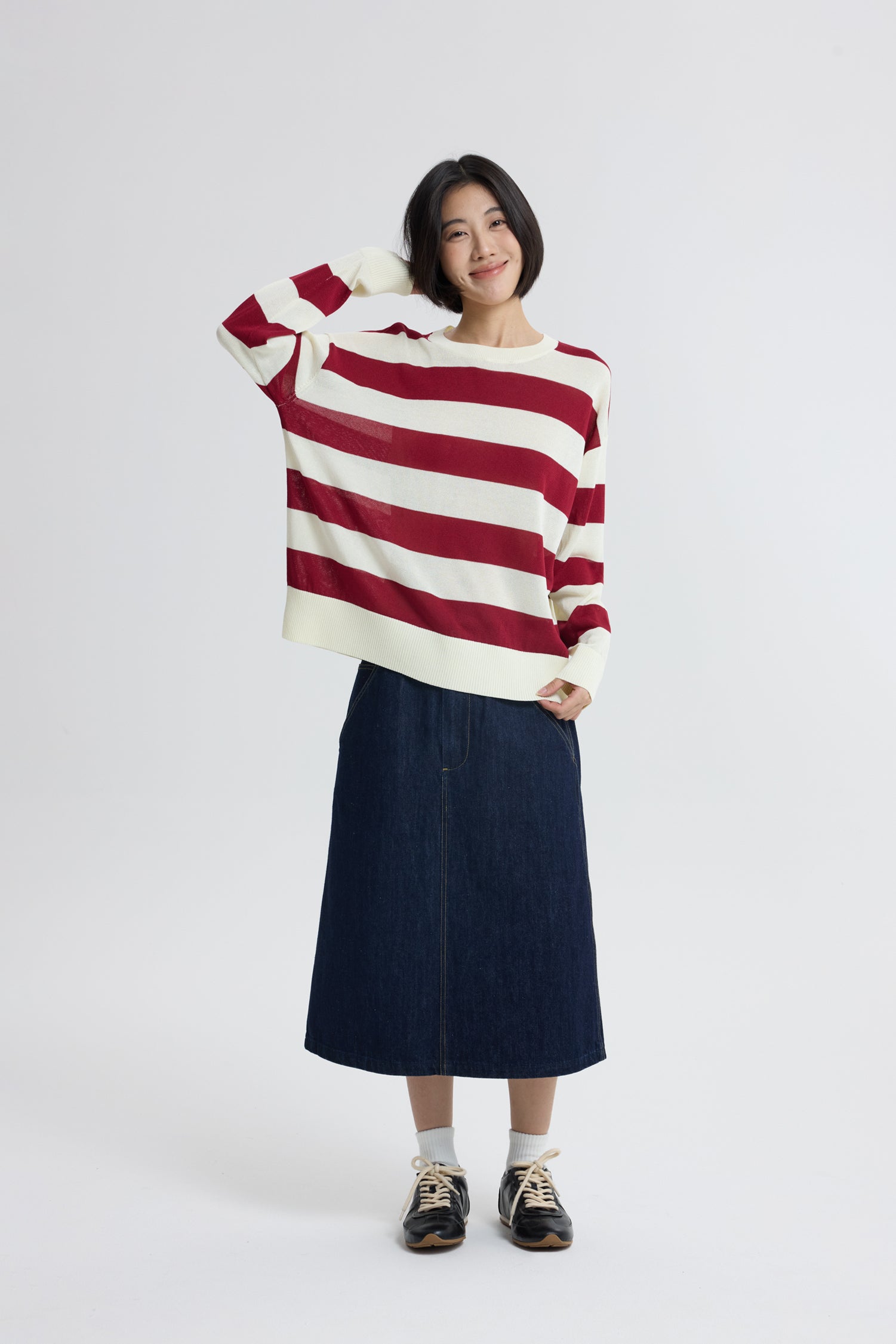 Everyday Denim Skirt - Dark Denim