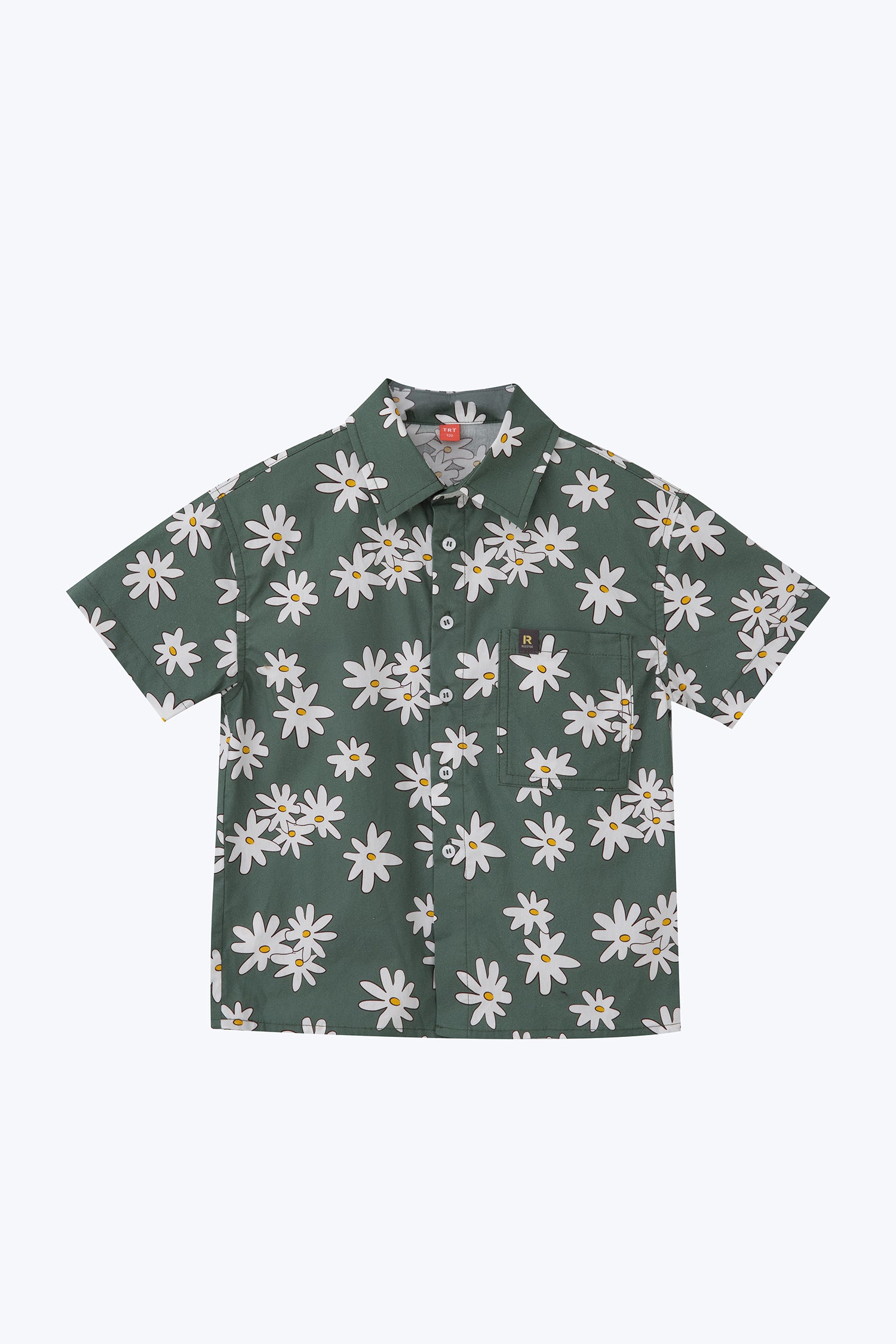 Floral Button Up Shirt - Sage