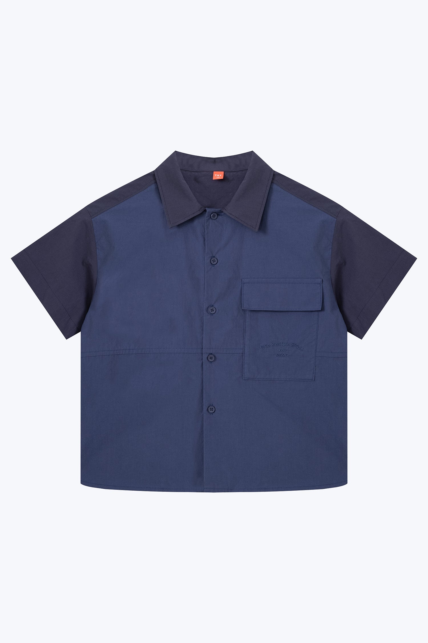 Contrast Utility Shirt - Navy