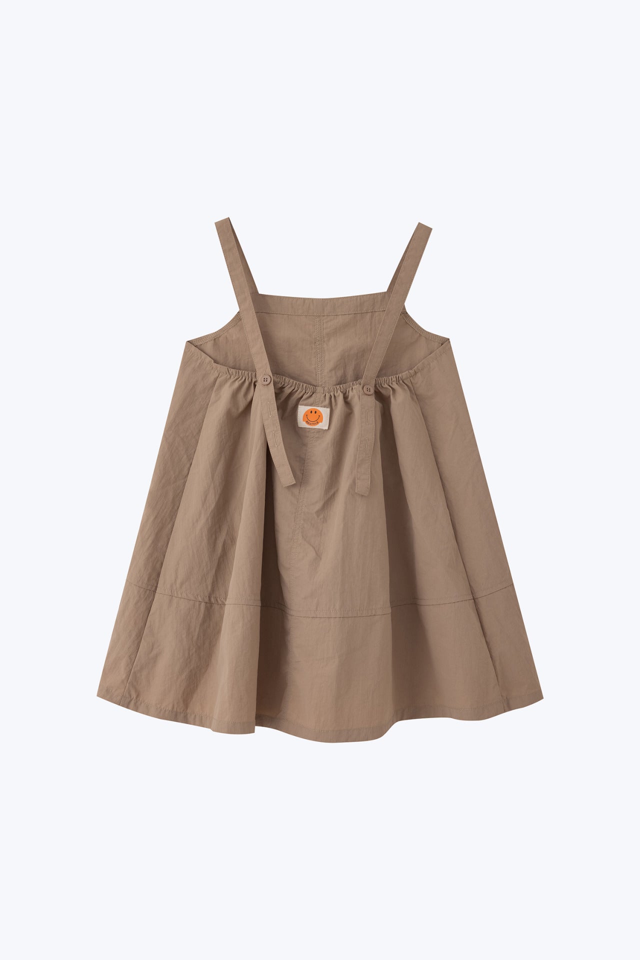 Dungaree Patch Pocket Dress - Khaki